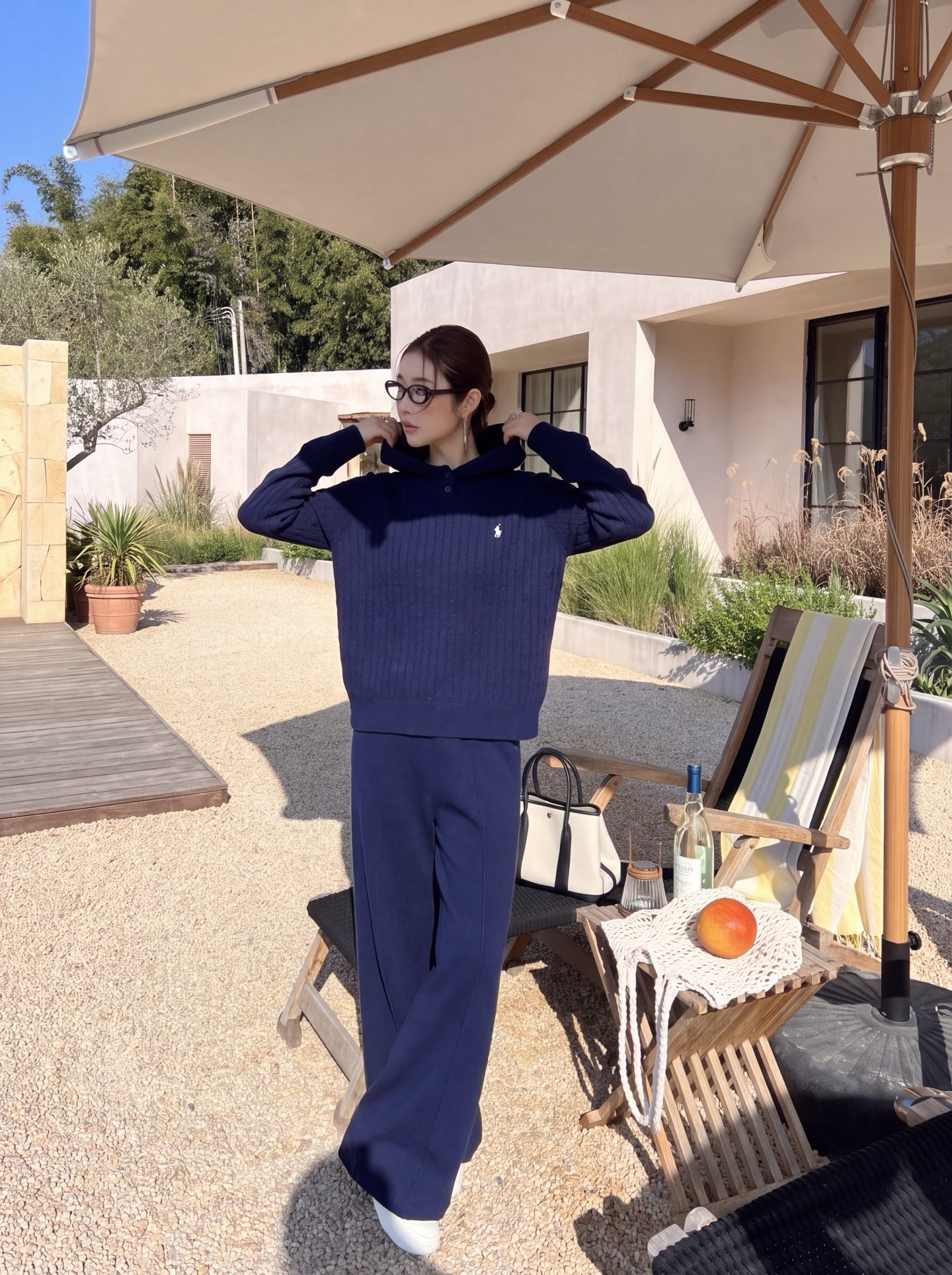 Ralp 26fw woll sweater pants sets