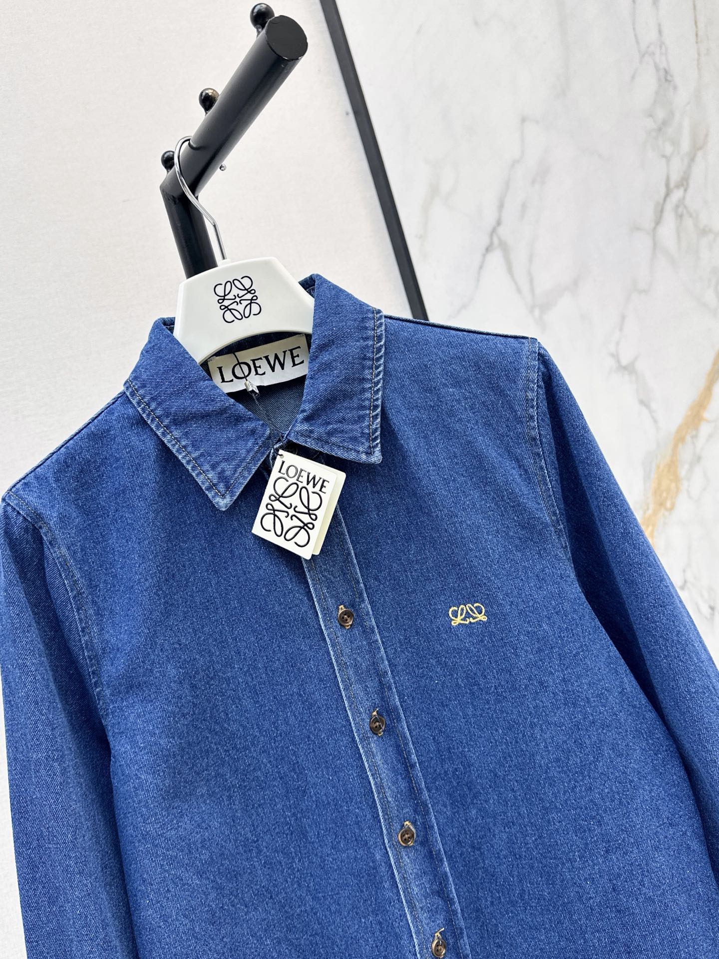 Loe 26fw denim shirt