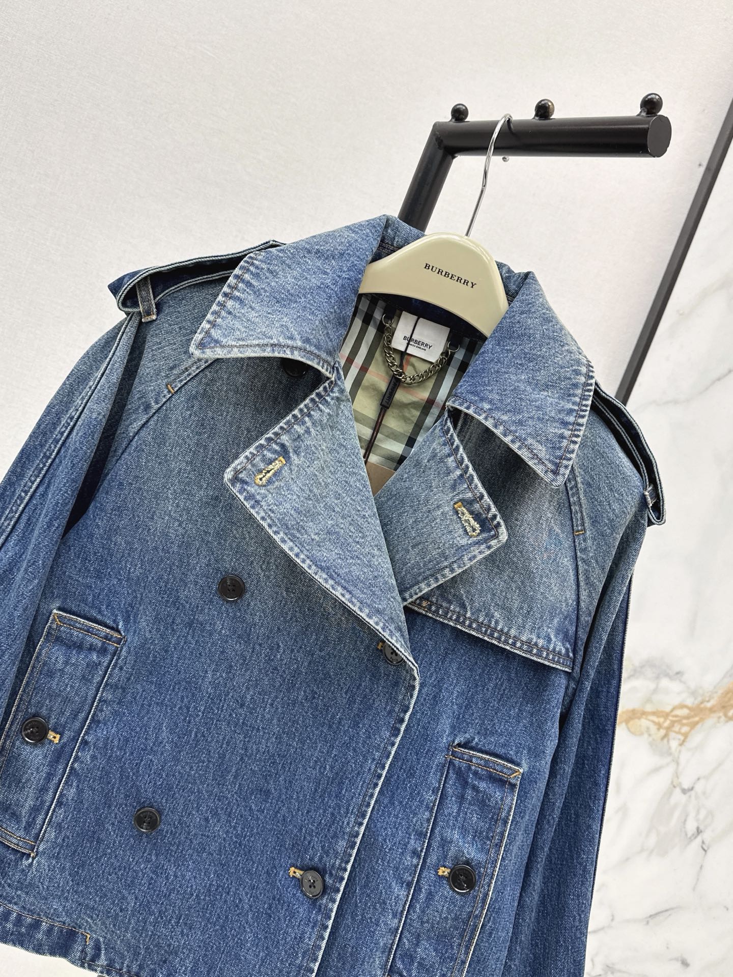 Burb 26fw denim trench coats