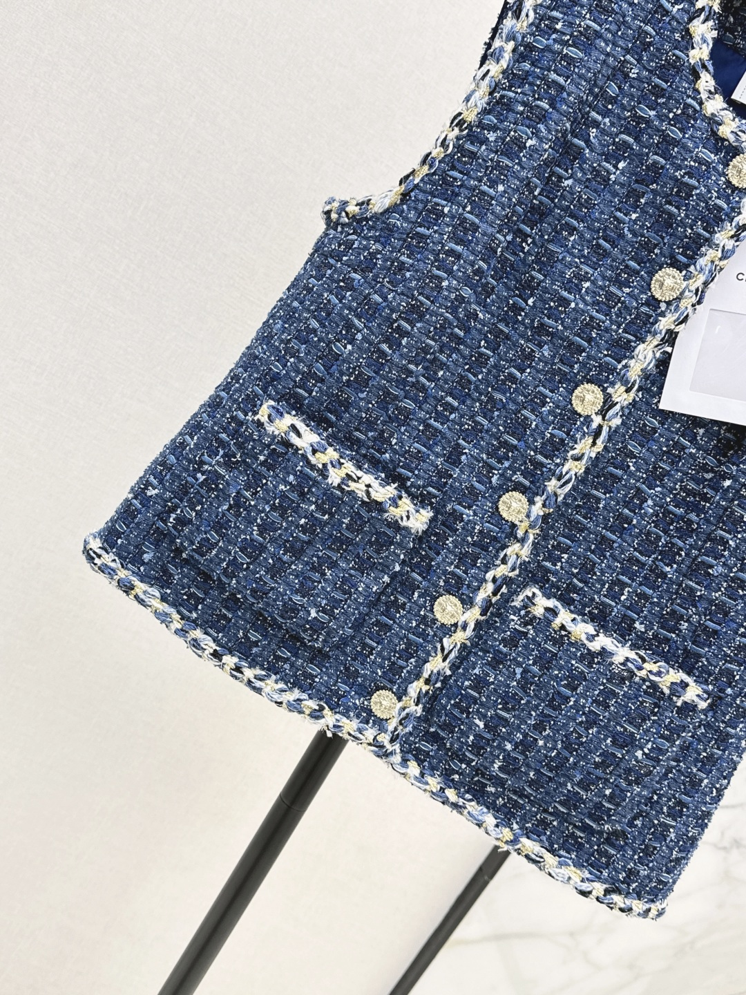 Chan 26fw Tweed Sleeveless Vest