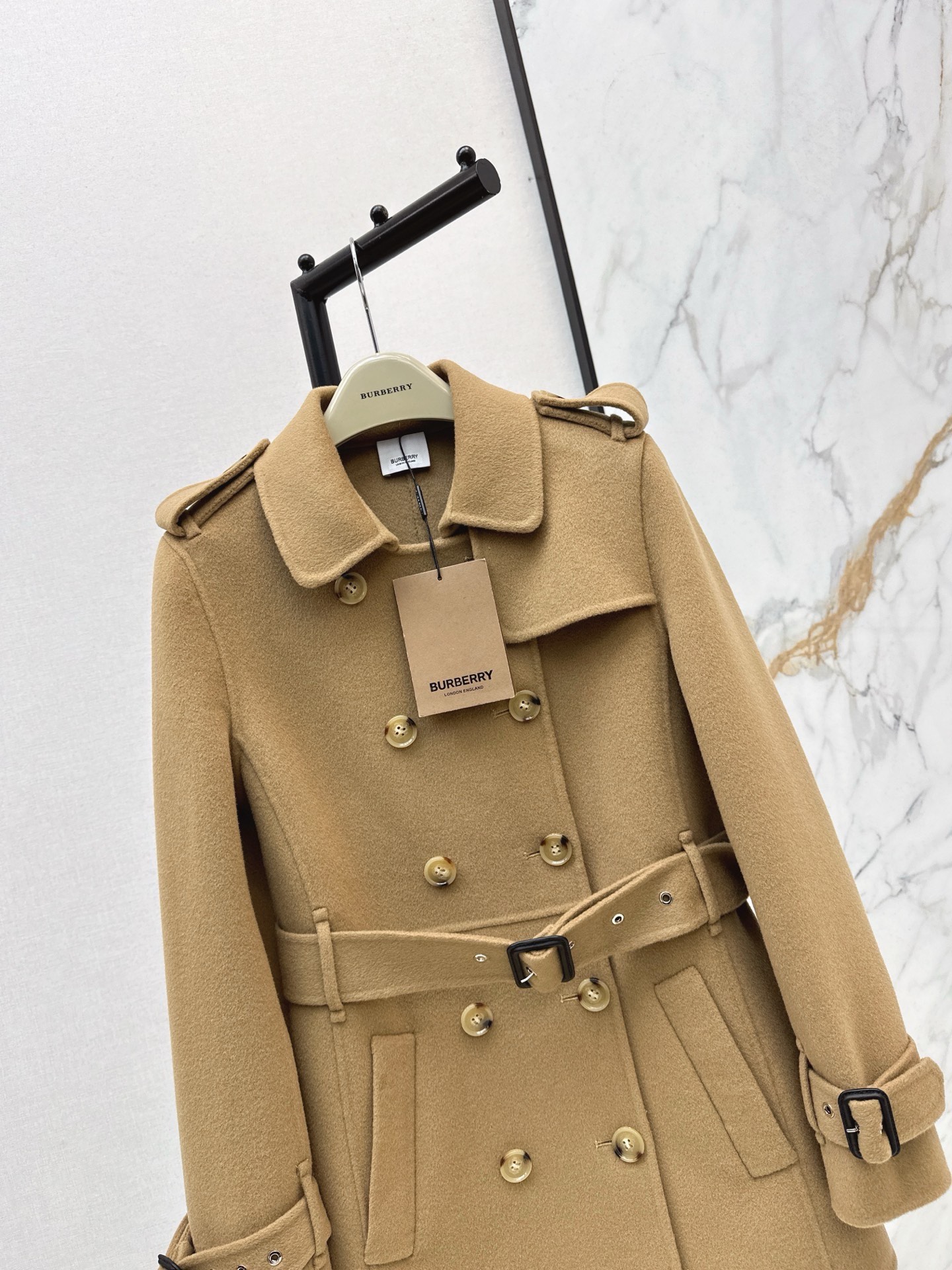 Bur 25fw double button trench coats