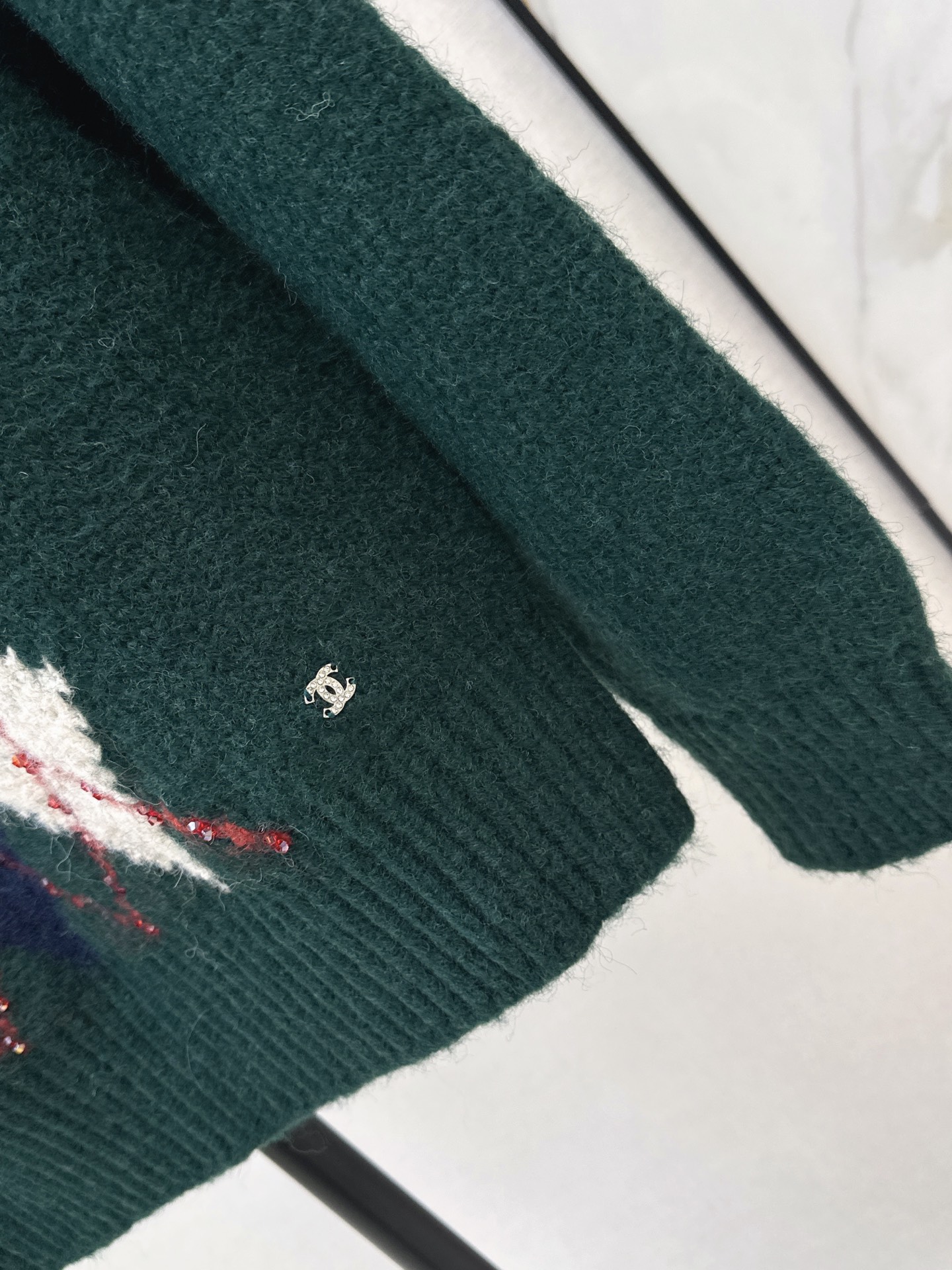 Chan 26fw jacquard knit sweater