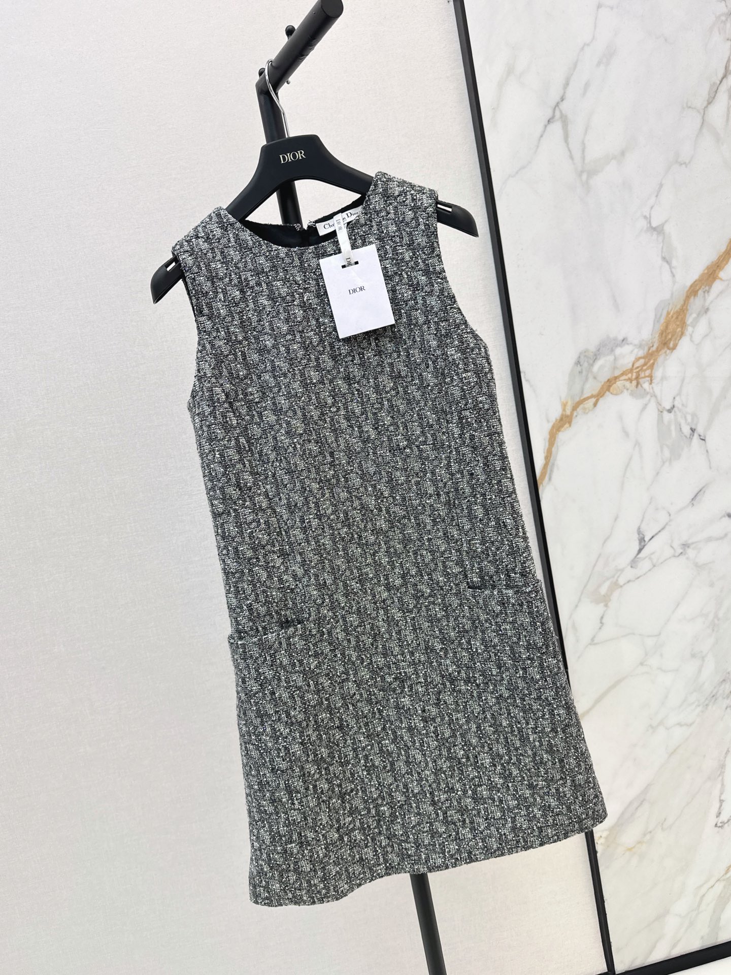 CD 26fw sleeveless jacquard dress