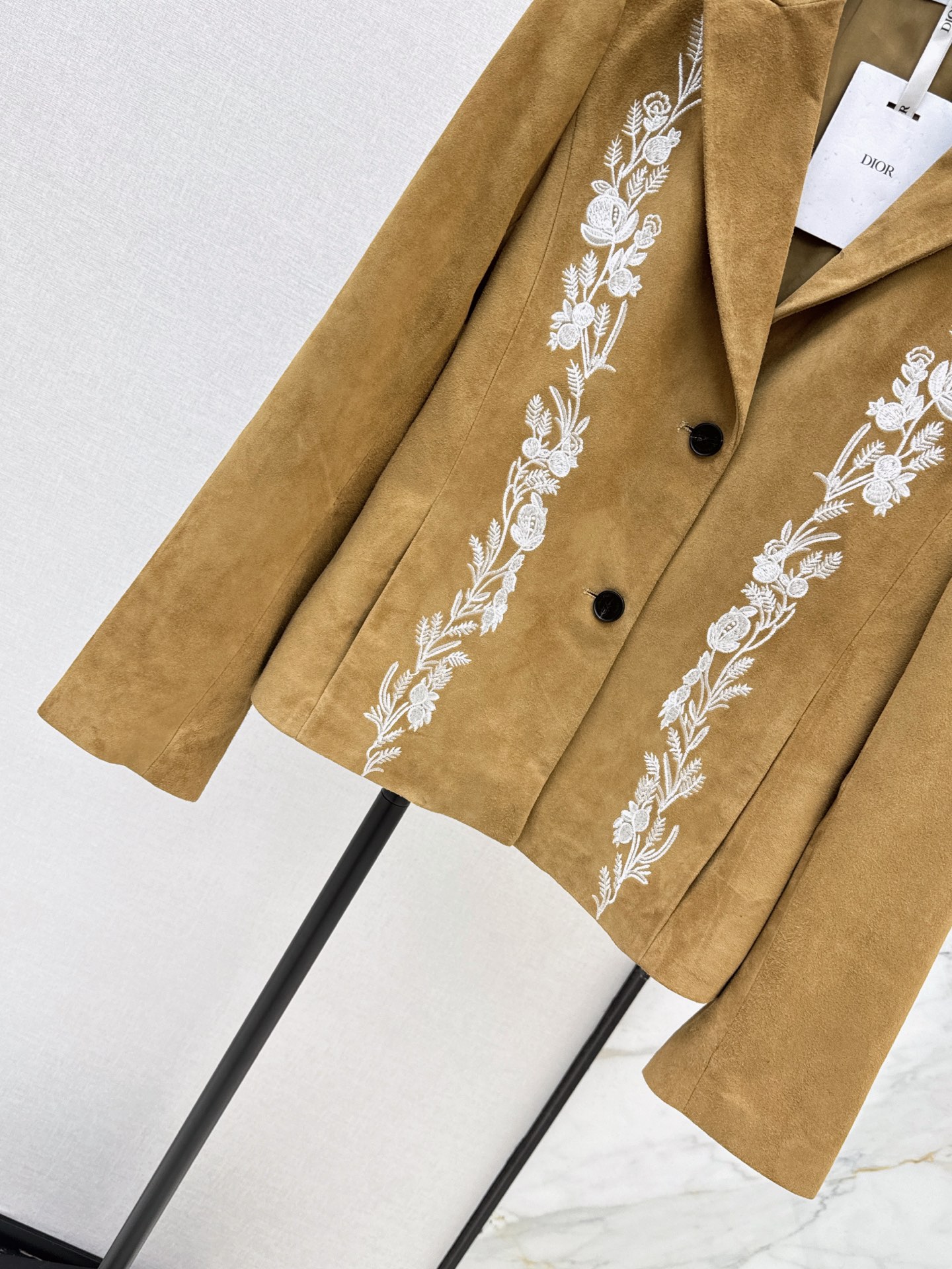 CD 26fw suede fleece embroidery blazer