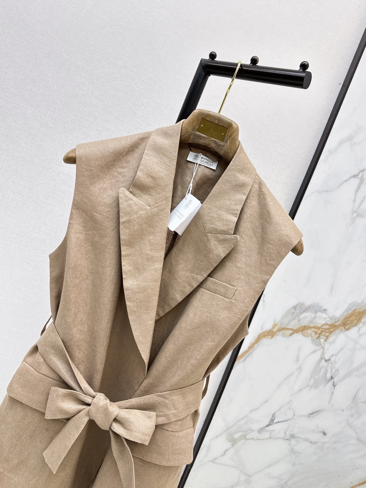 Brun 26ss belted suit vest