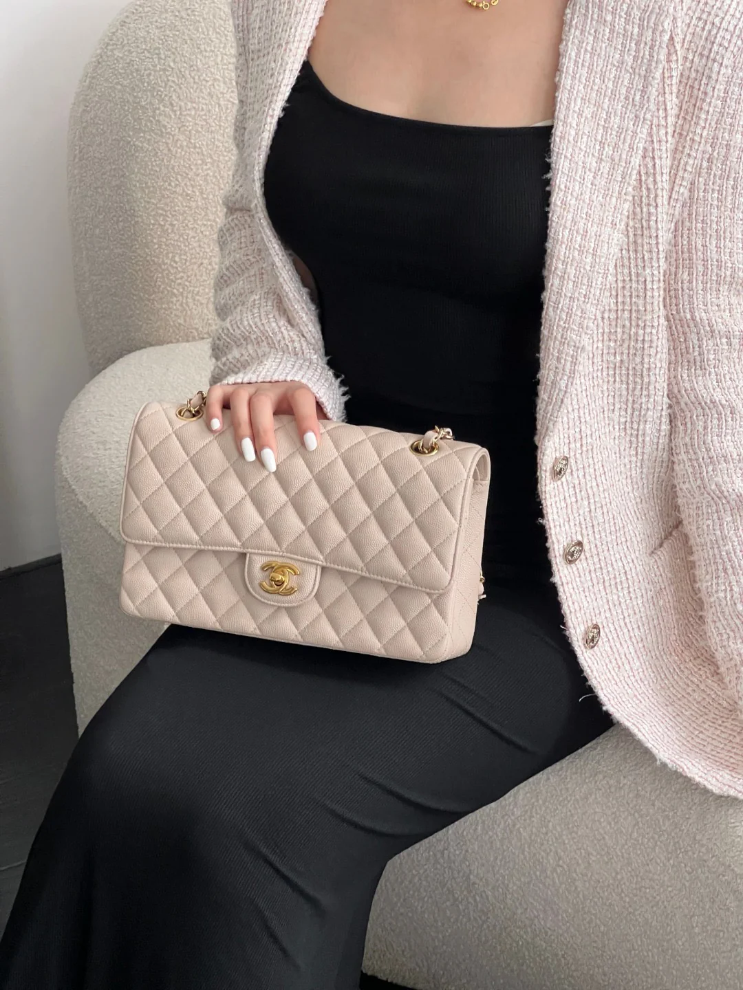 Chan cf25 chain shoulder bag