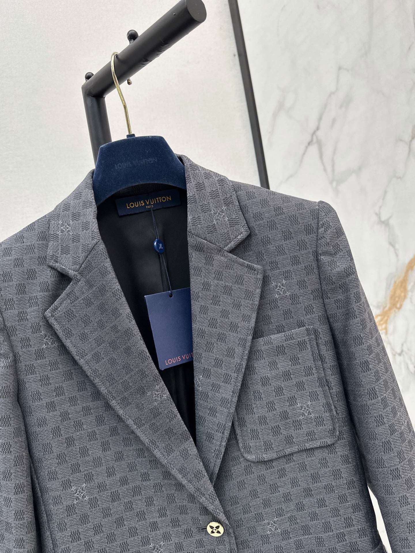 Loui 26fw check blazer