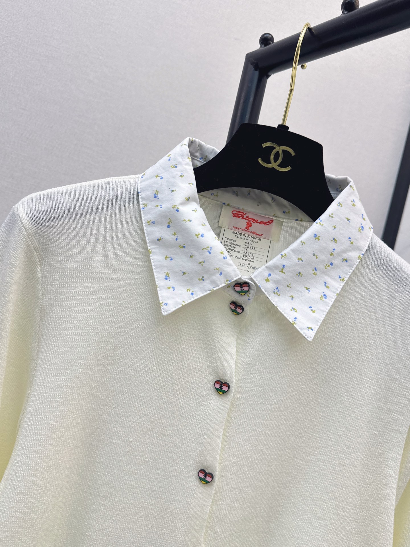 Chan 26fw 2in1 knit cardigan