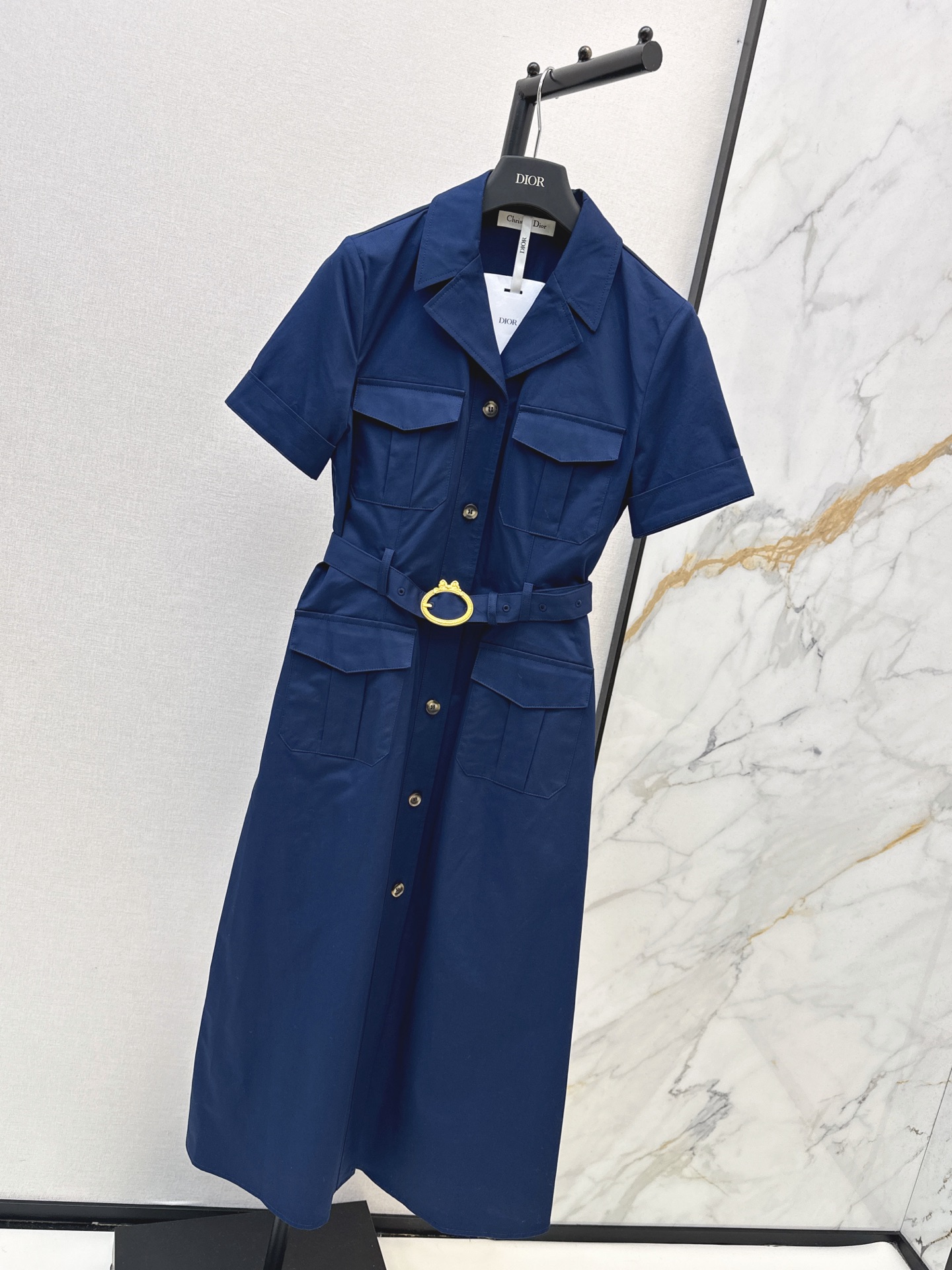 CD 26fw belted shirt dress