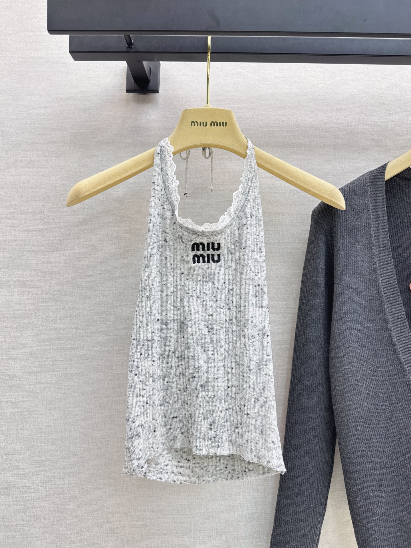 Miu 26fw knit camisole knit sweater sets