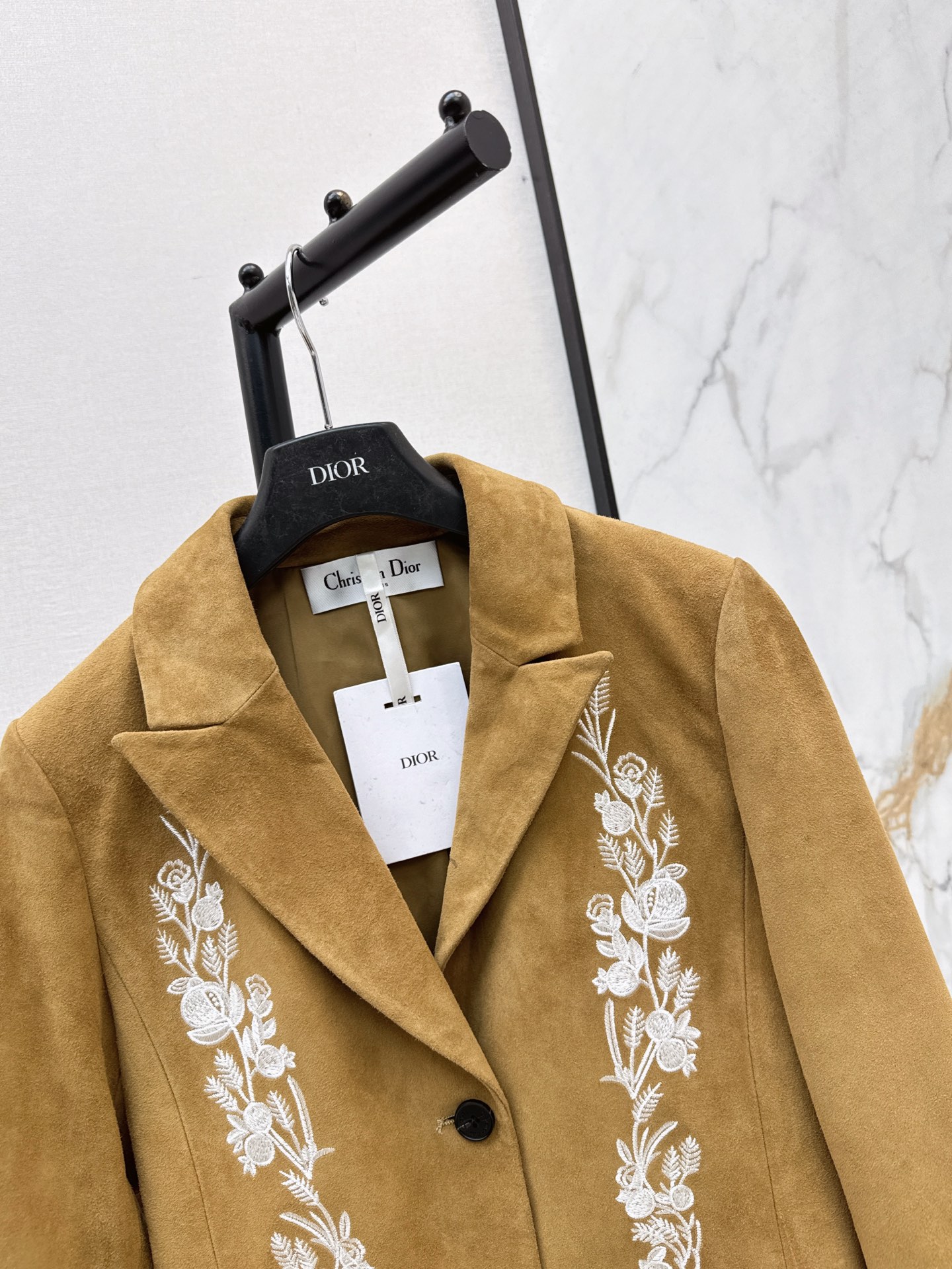 CD 26fw suede fleece embroidery blazer
