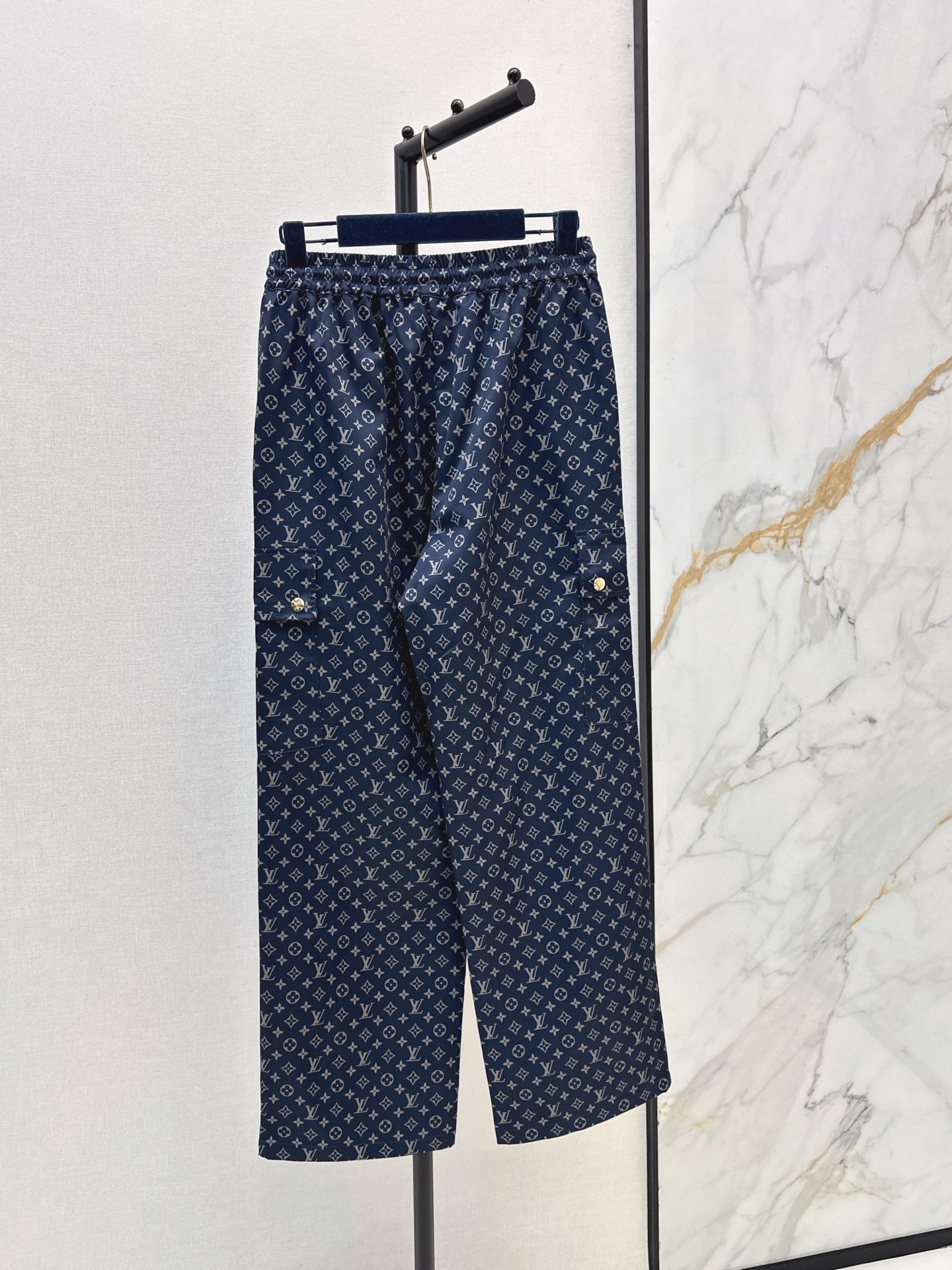 Loui 26fw print wide-leg pants