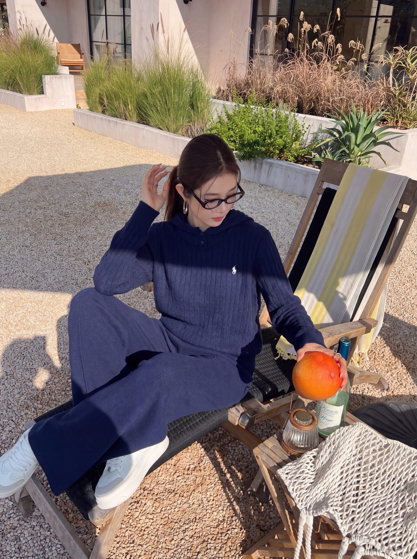 Ralp 26fw woll sweater pants sets