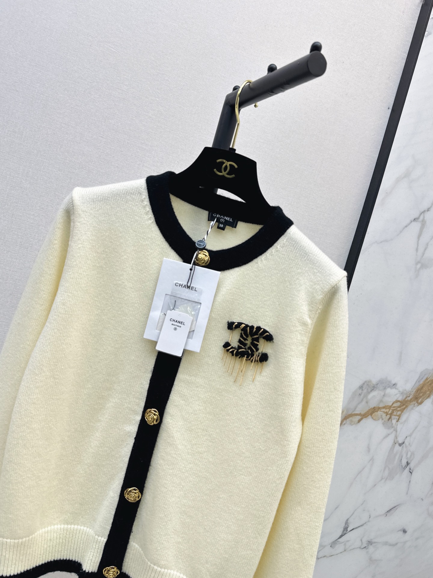 Chan 26fw cashmere knit cardigan
