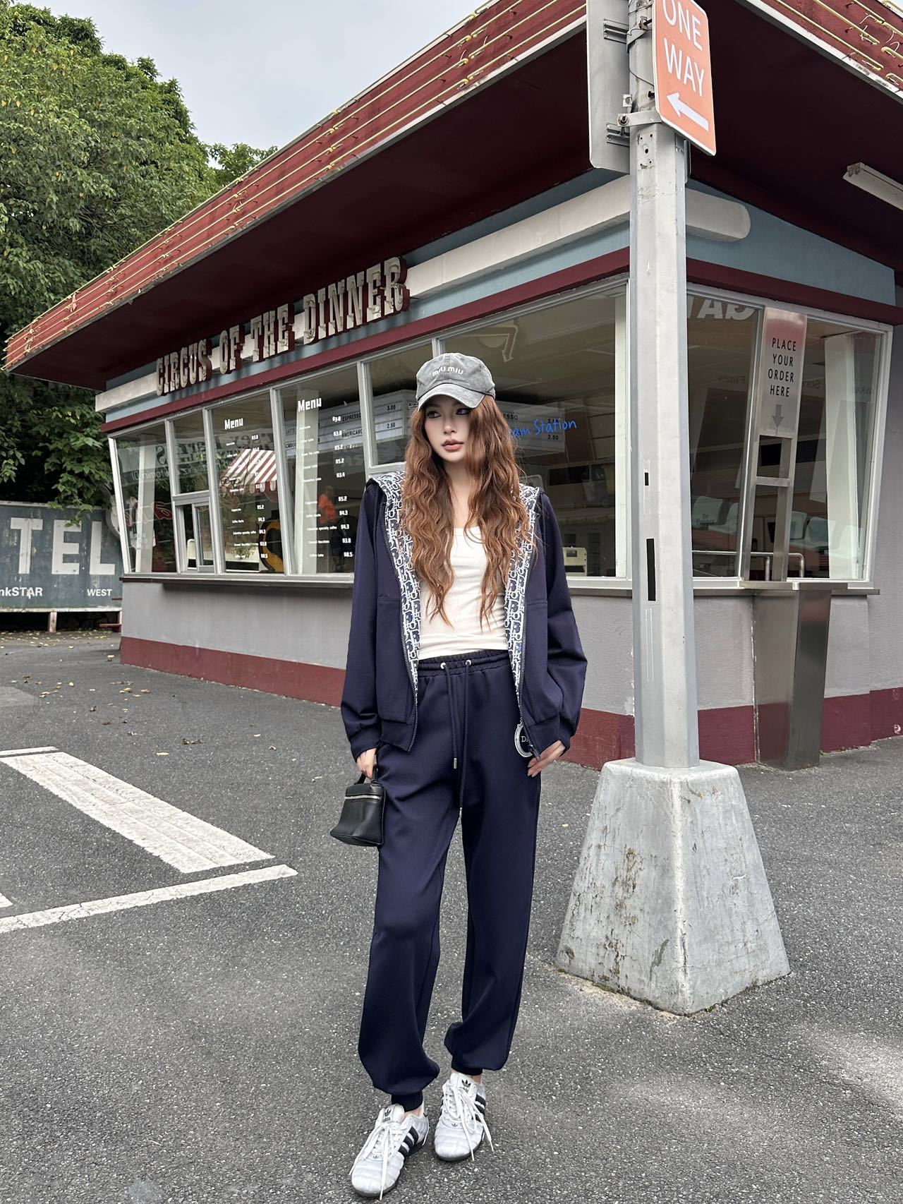 CD 26fw reversible hooded jacket pants sets