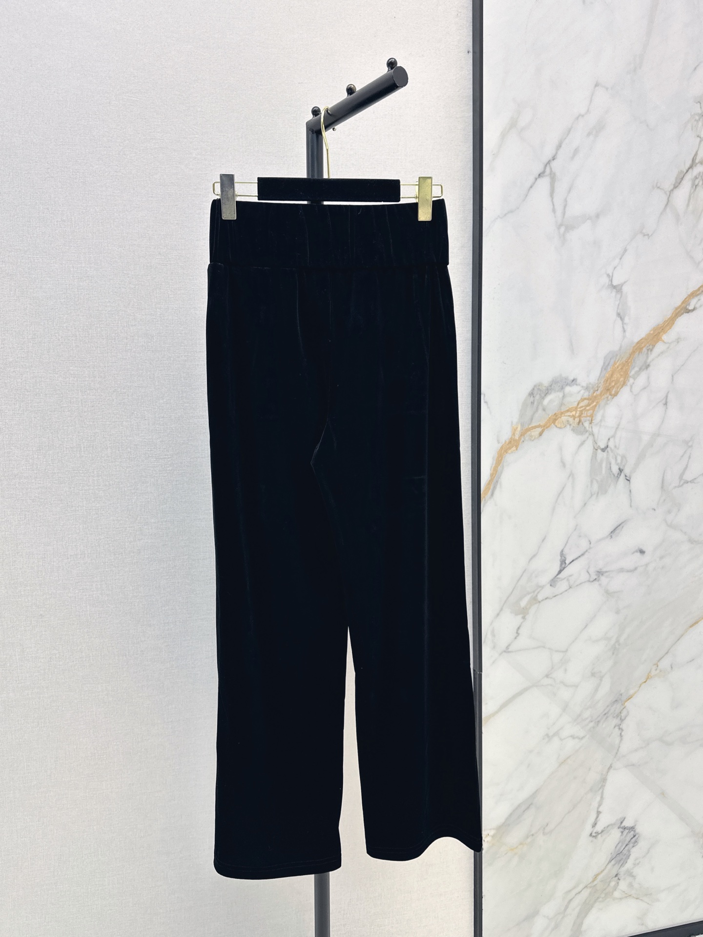 Chan 26fw velvet straight-leg pants