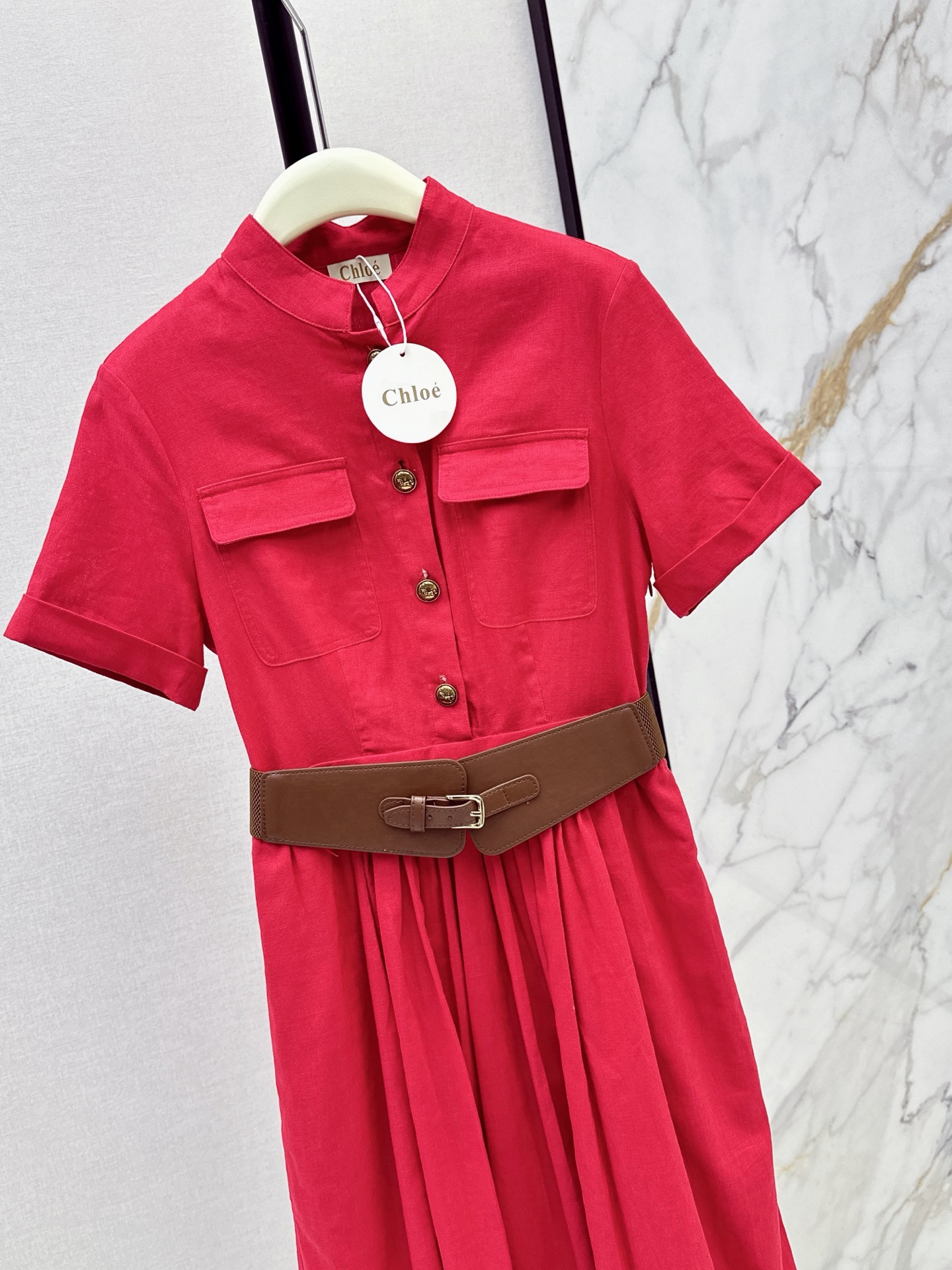 Chol 26ss belted dress