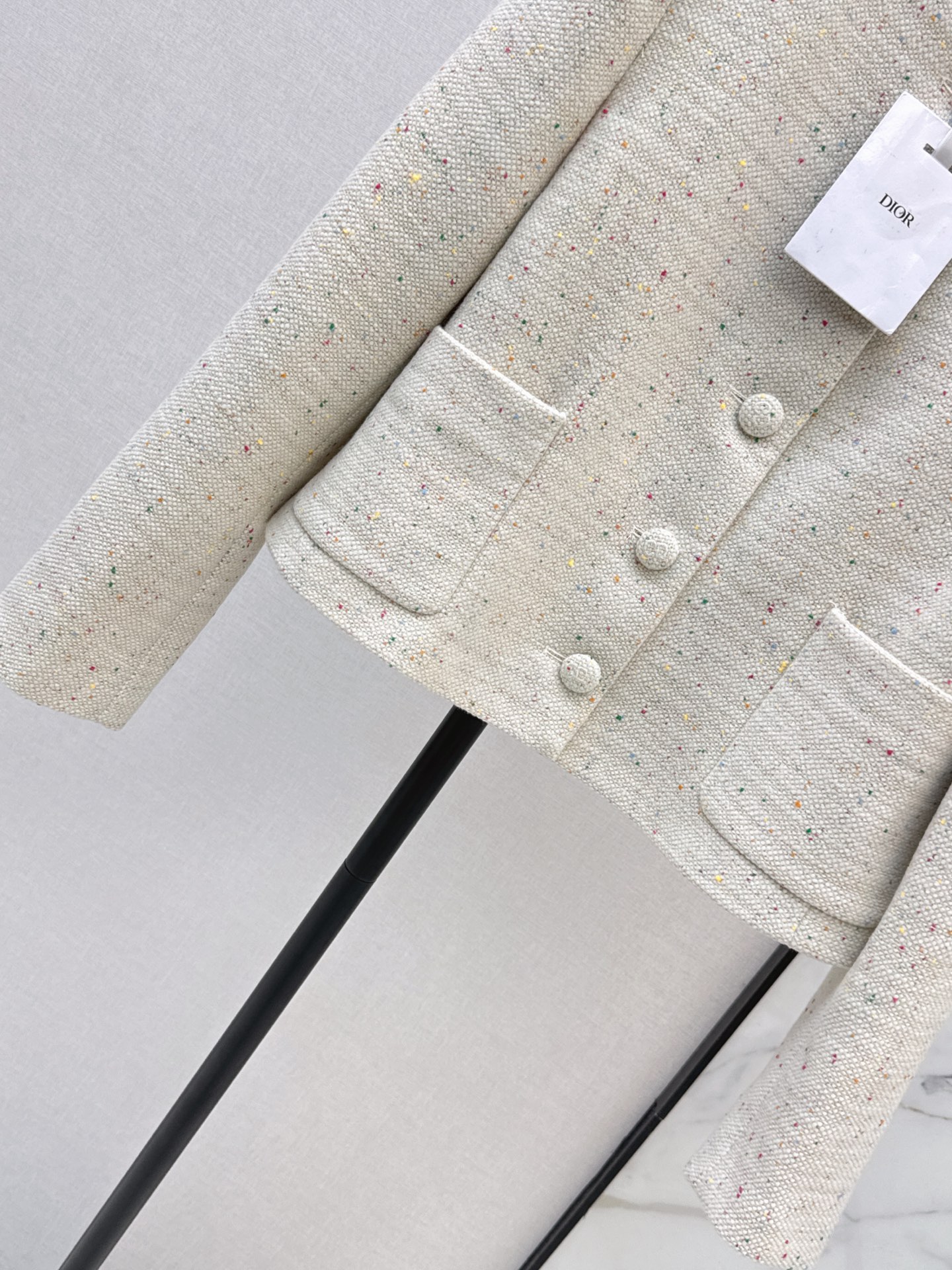 CD 26fw cropped tweed jacket