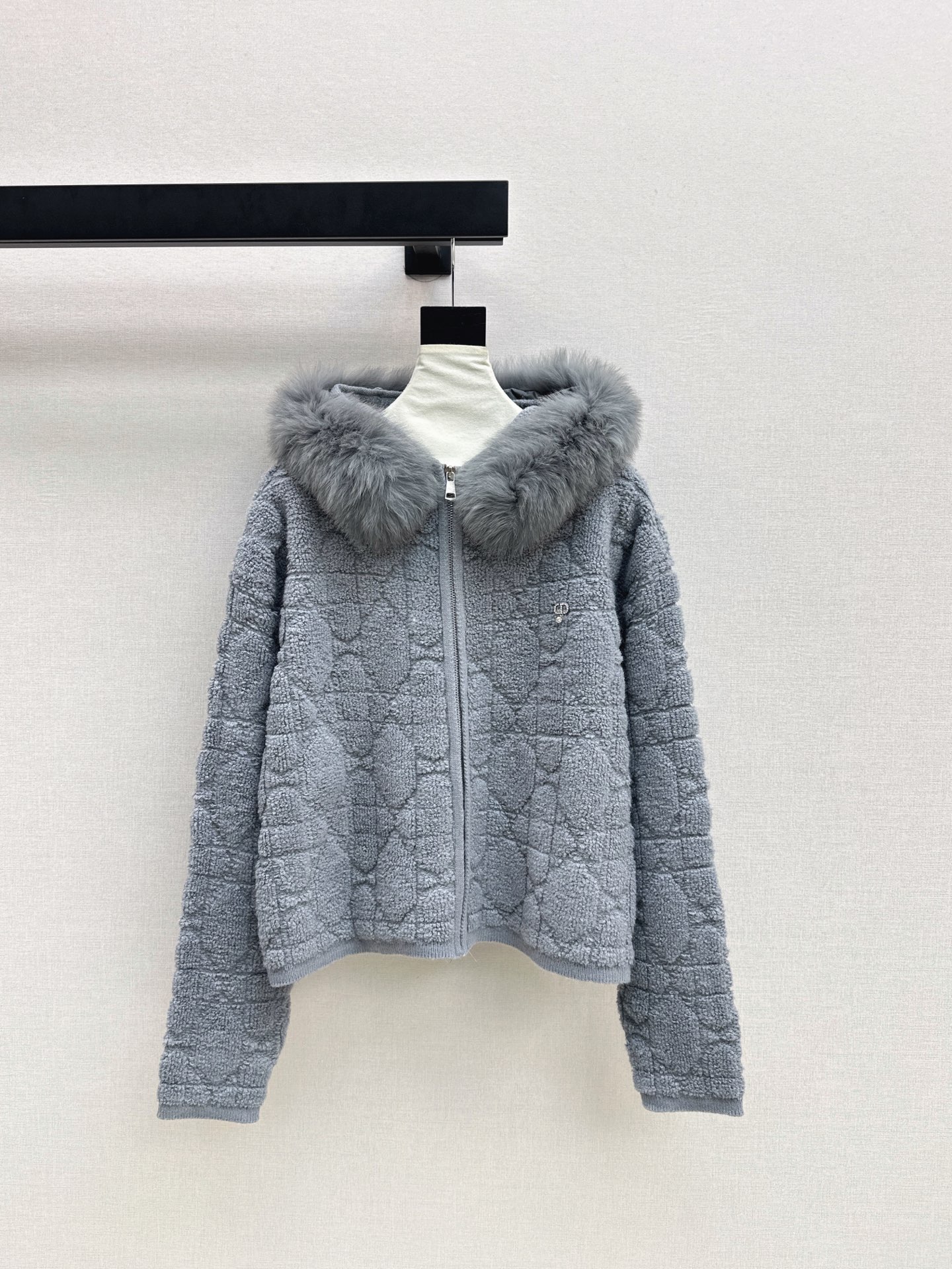 CD 26fw fur-trim hooded jacket