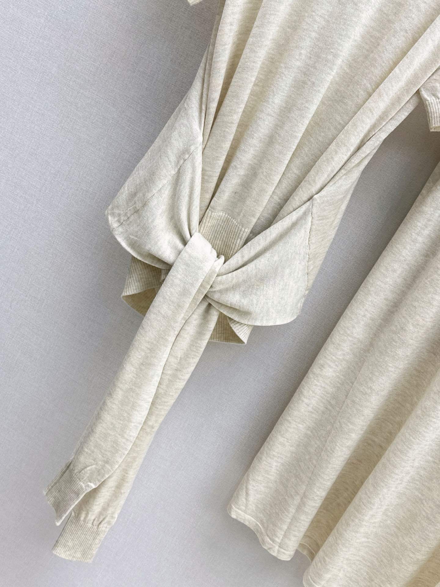 Loe 26fw knit top pleated skirt