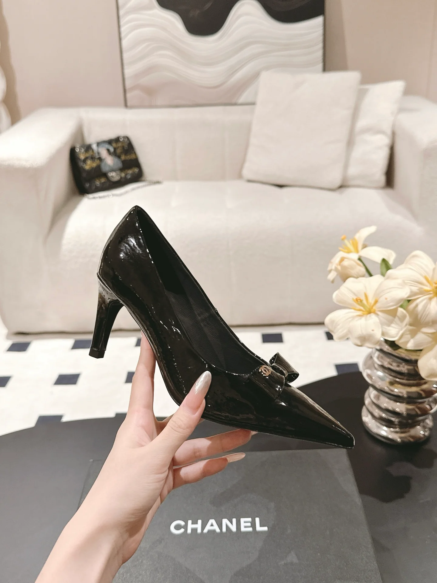 Chan 25fw pointed toe heeels