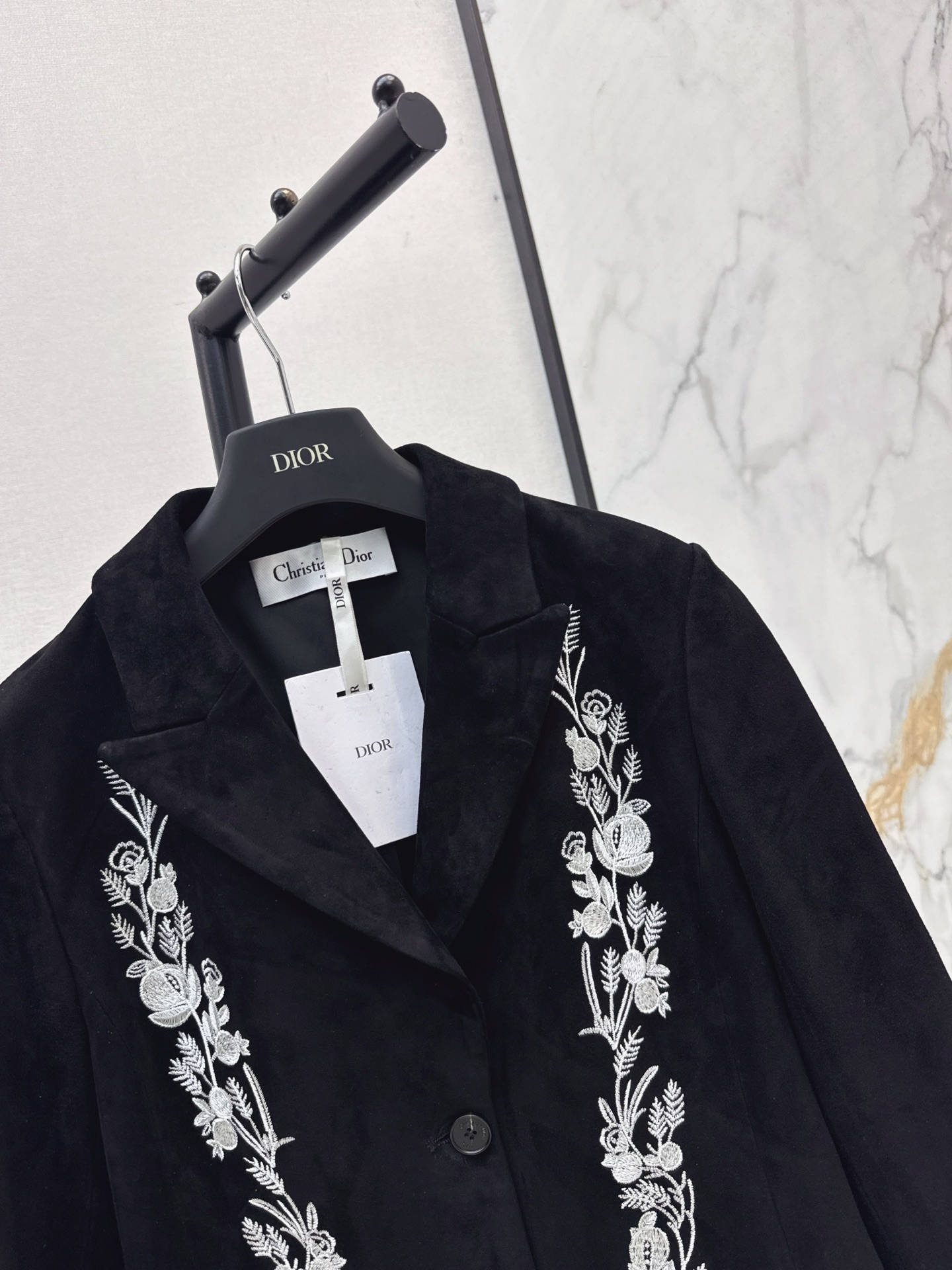 CD 26fw suede fleece embroidery blazer