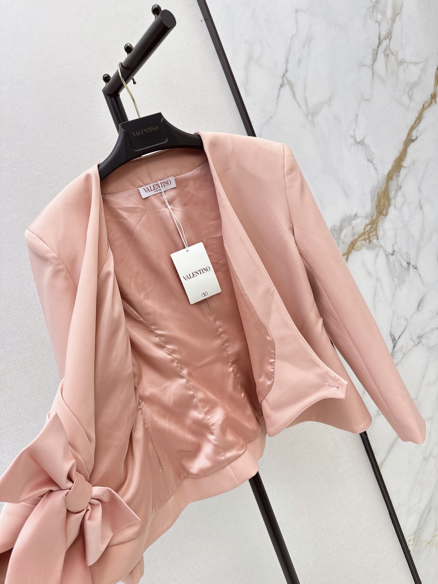 Valen 26fw V-Neck Wrap Bow-Waist Jacket