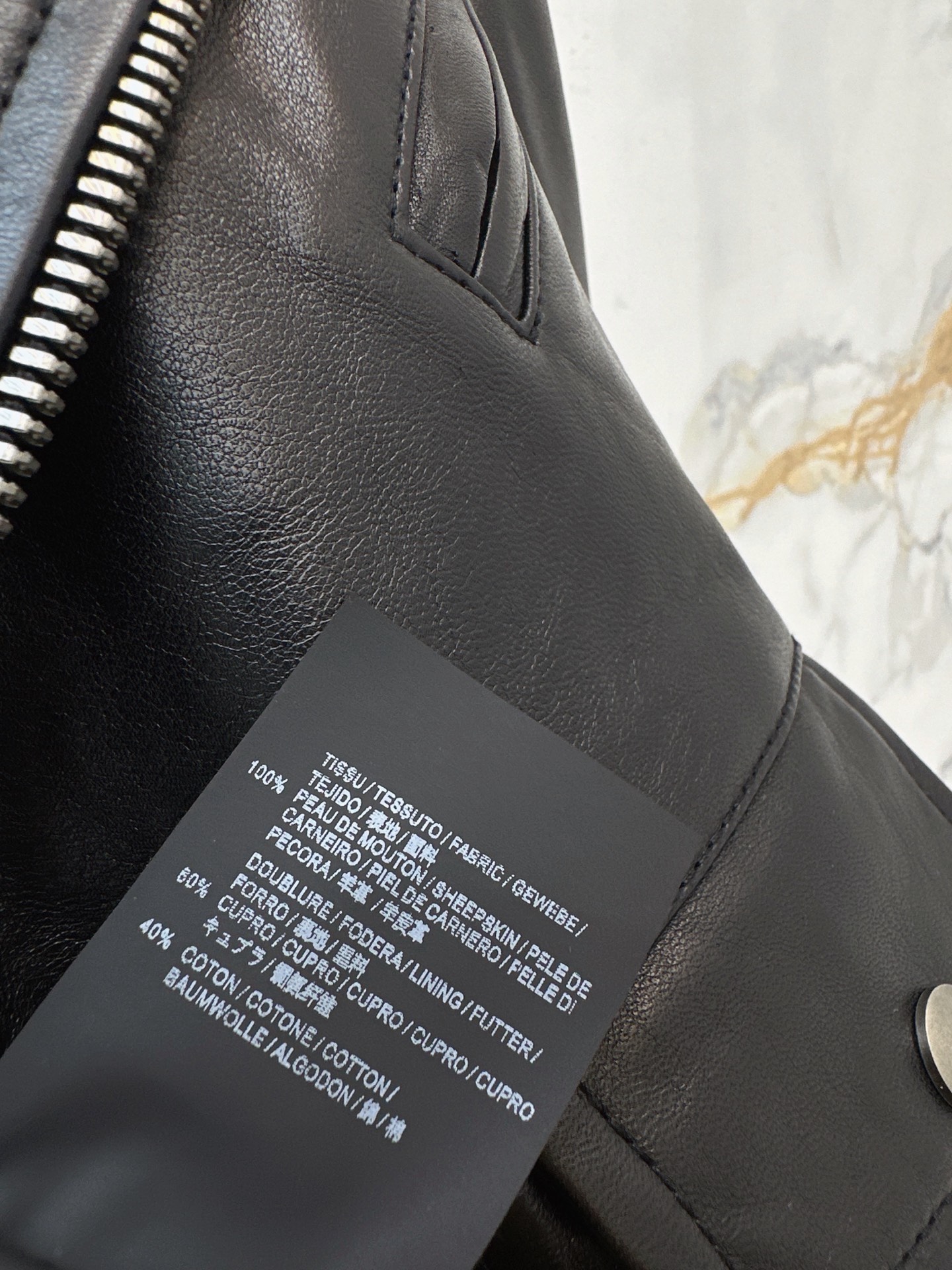 Sain 26fw leather moto jacket