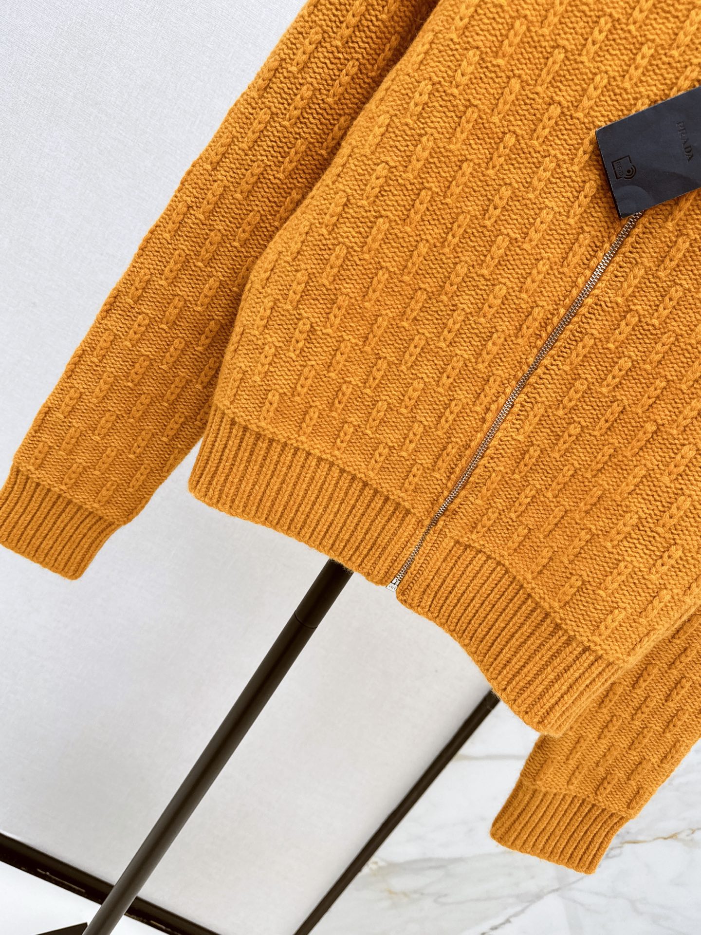 Pra 26fw zipper knit jacket