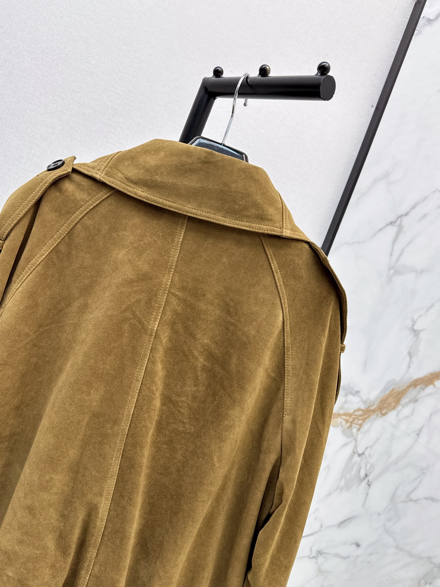 Sain 26fw suede fleece leather jacket