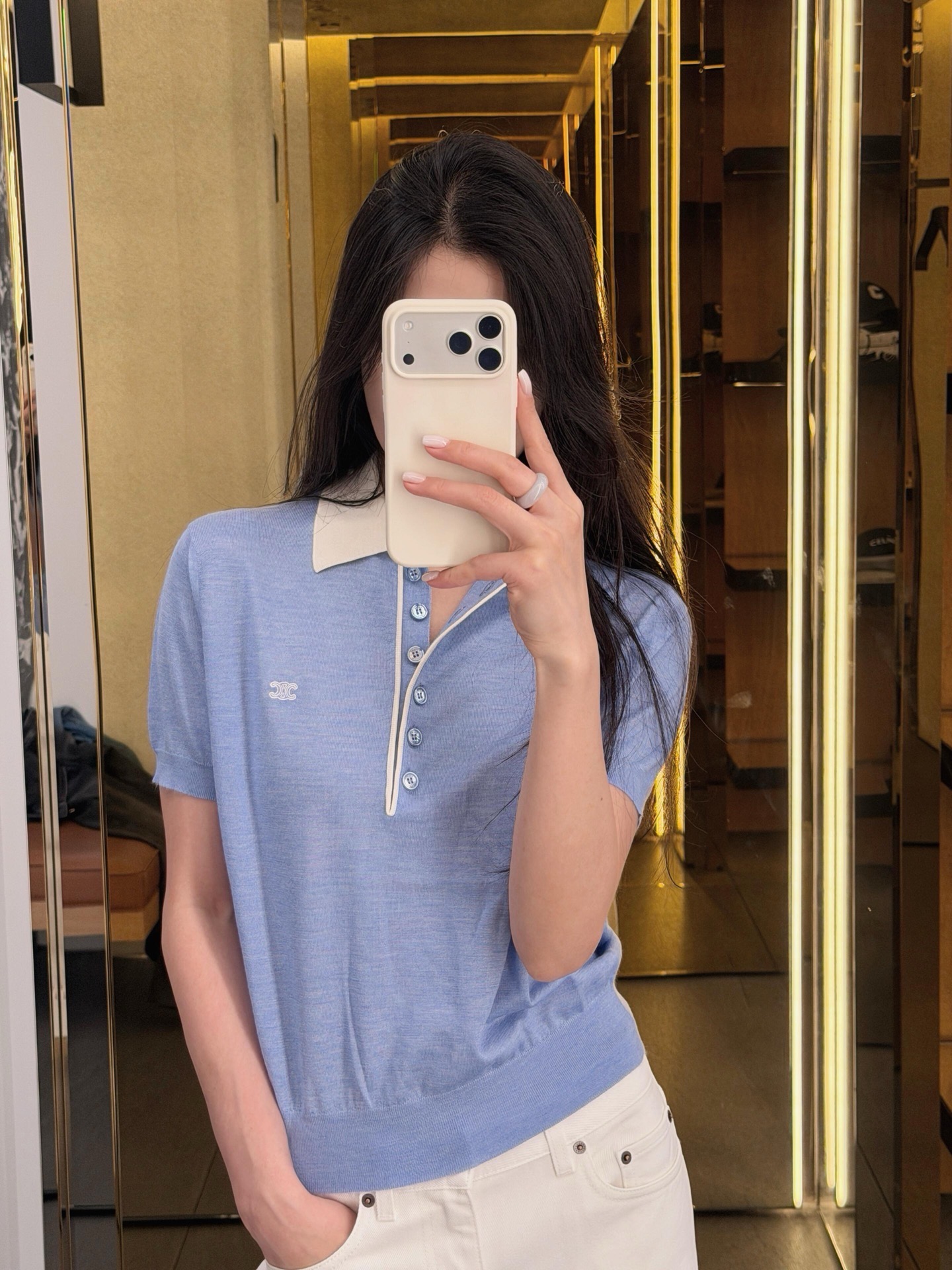 Celi 26fw polo knit sweater