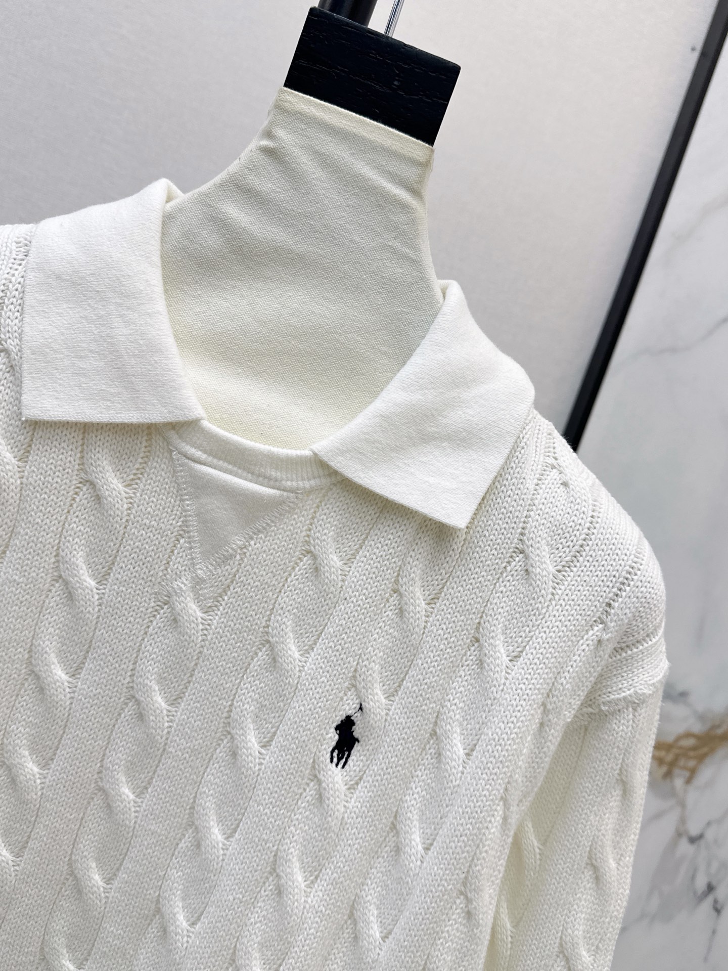 Ralp 26fw cable knit top