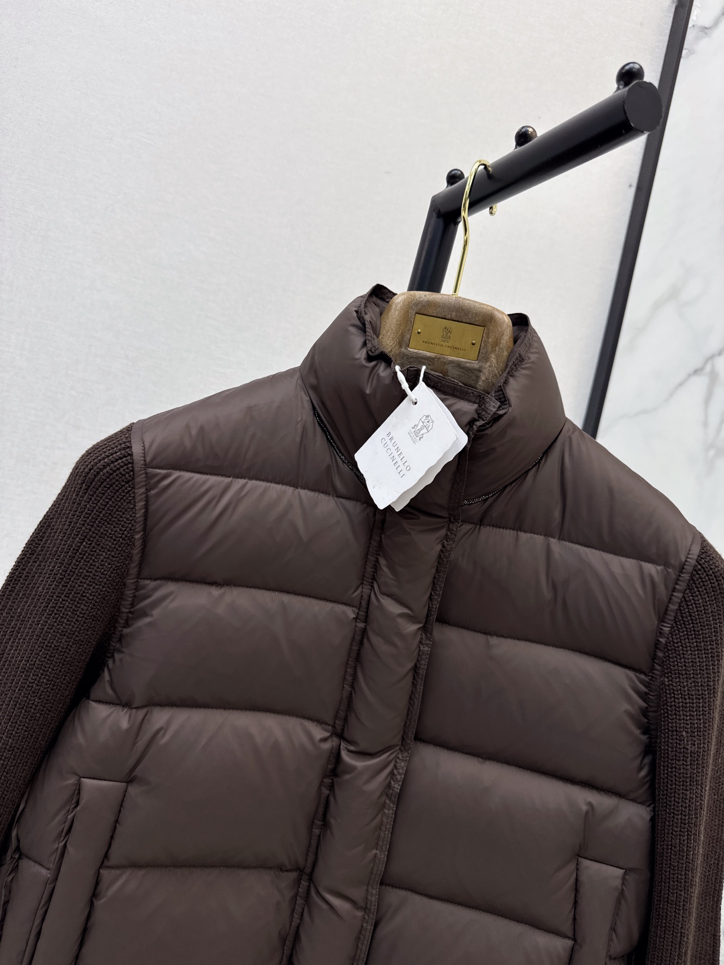 Brun 26fw cropped down jacket