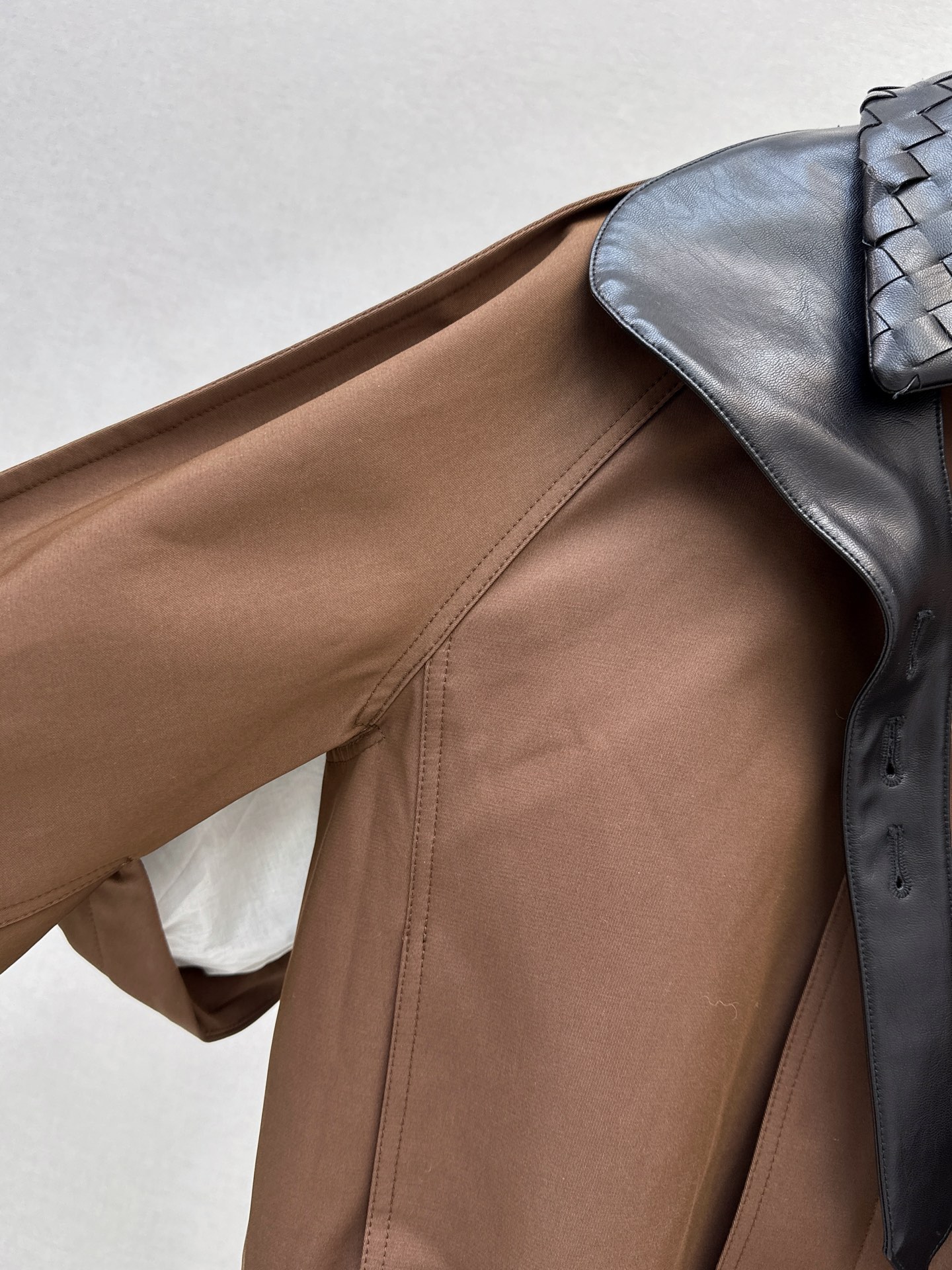 Bott 26fw woven neck cropped jacket