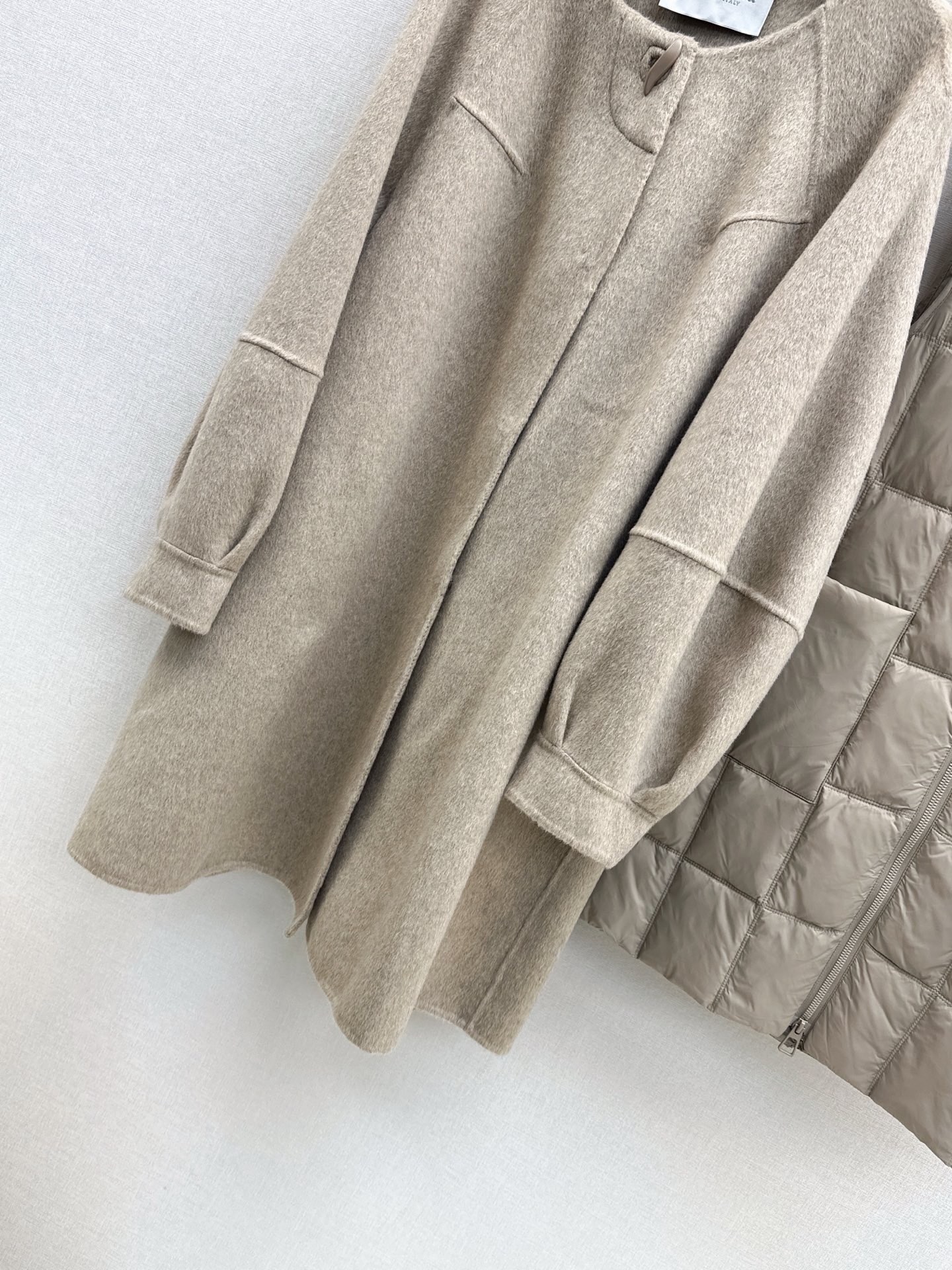 Max 26fw hooded down vest overcoats sets