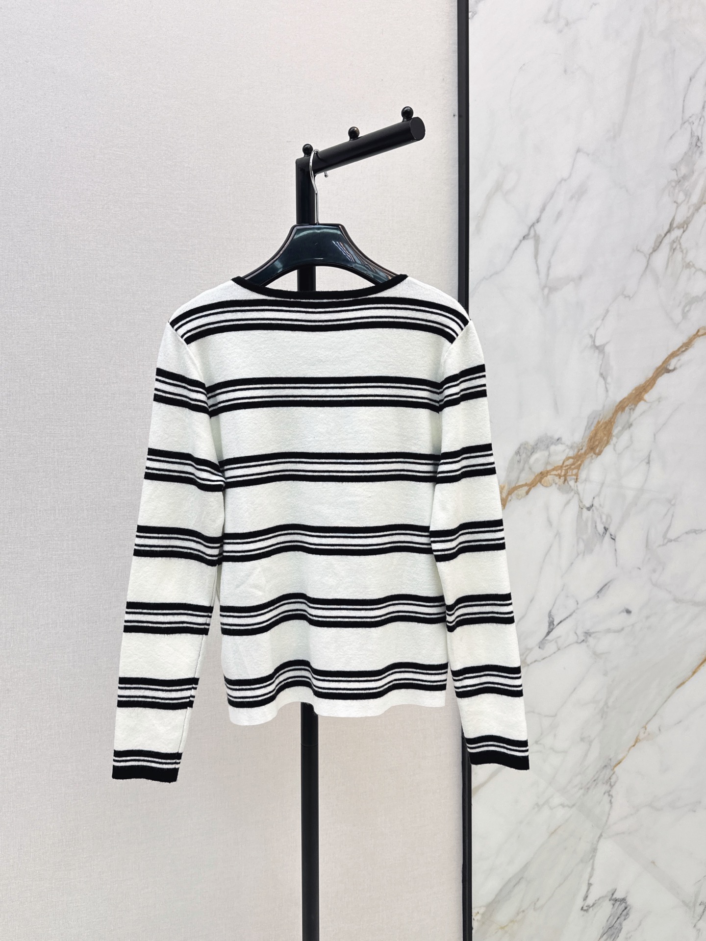 Sain 26fw stripe knit cardigan