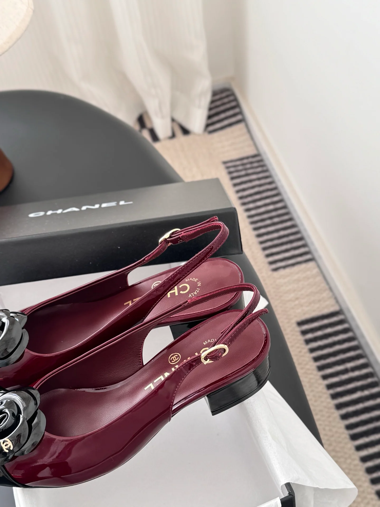 Chan 26ss slingback flats