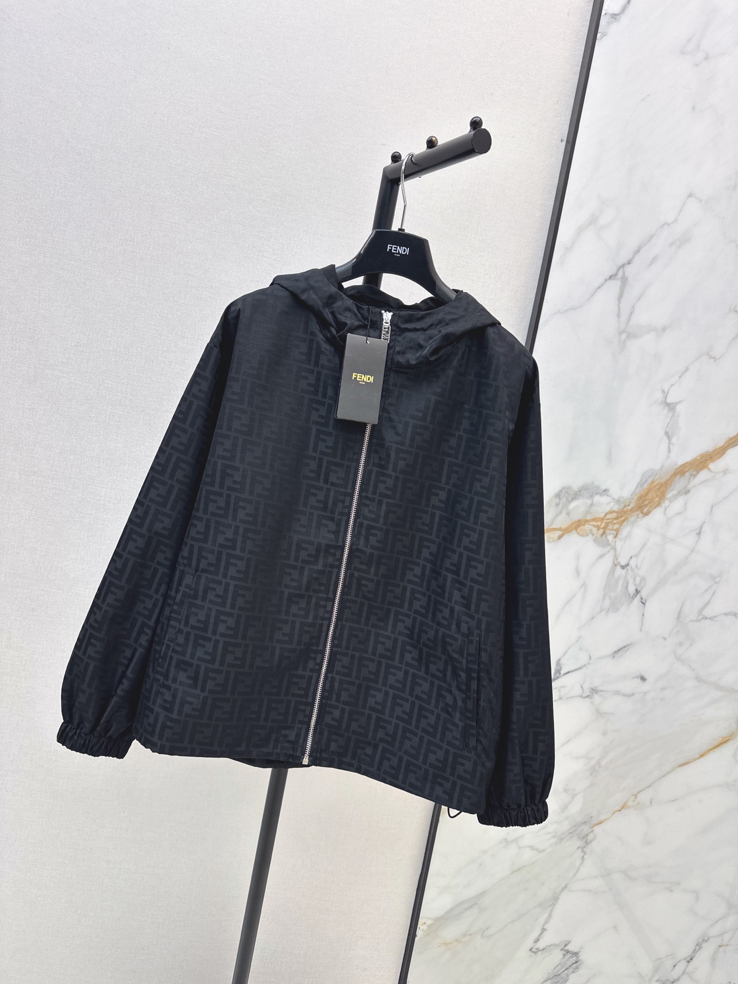 Fen 26fw jacquared hooded jacket