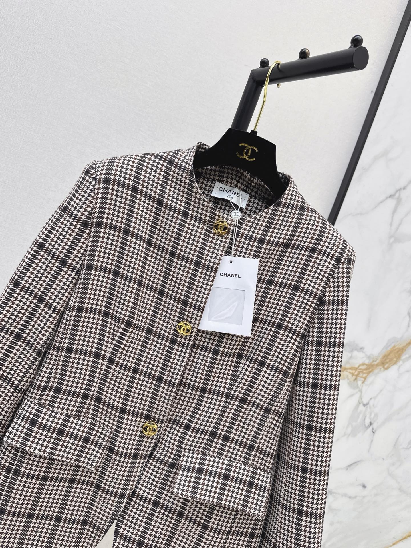 Chan 26fw check woven jacket