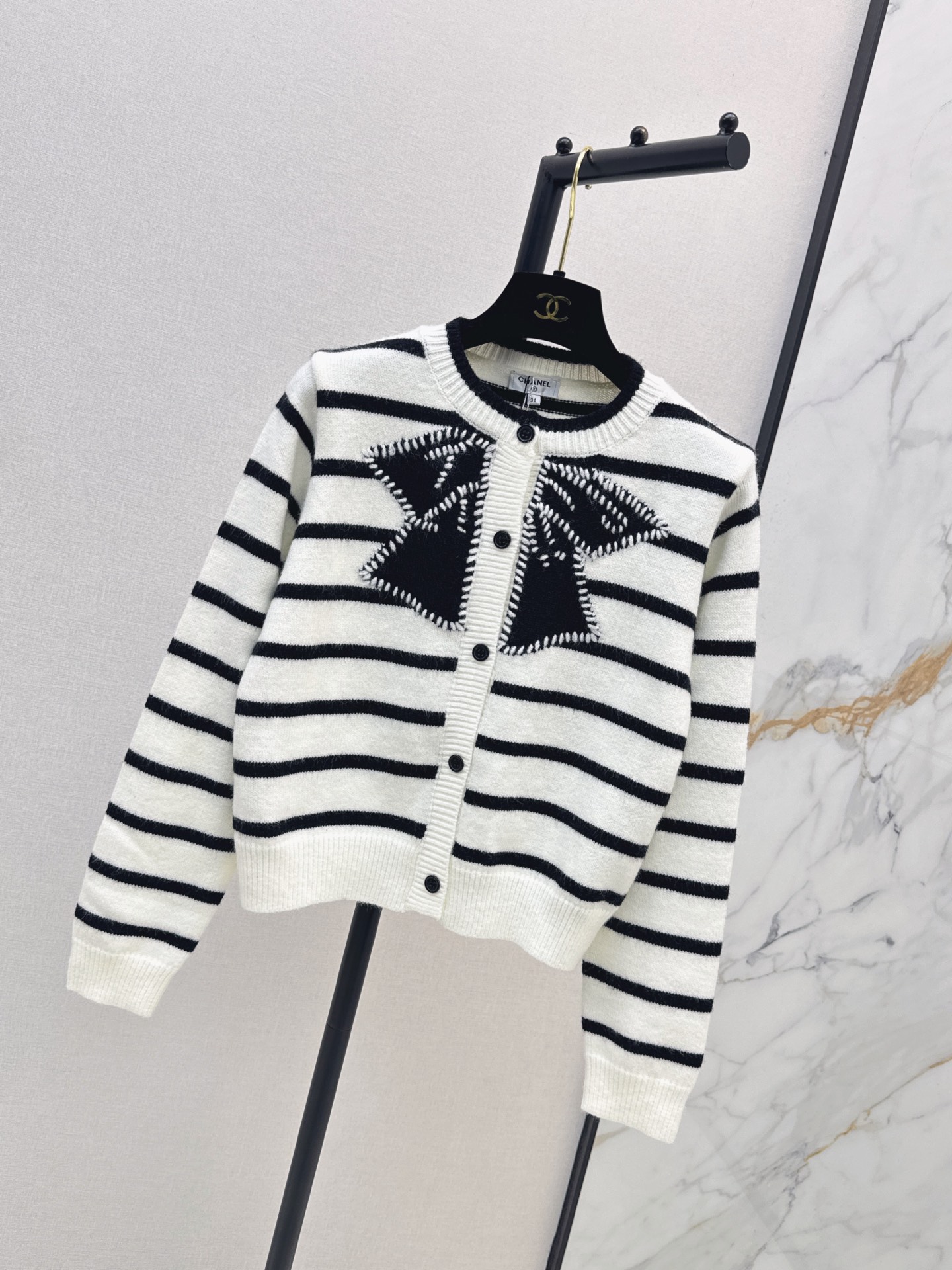 Chan 26fw bow knit cardigan