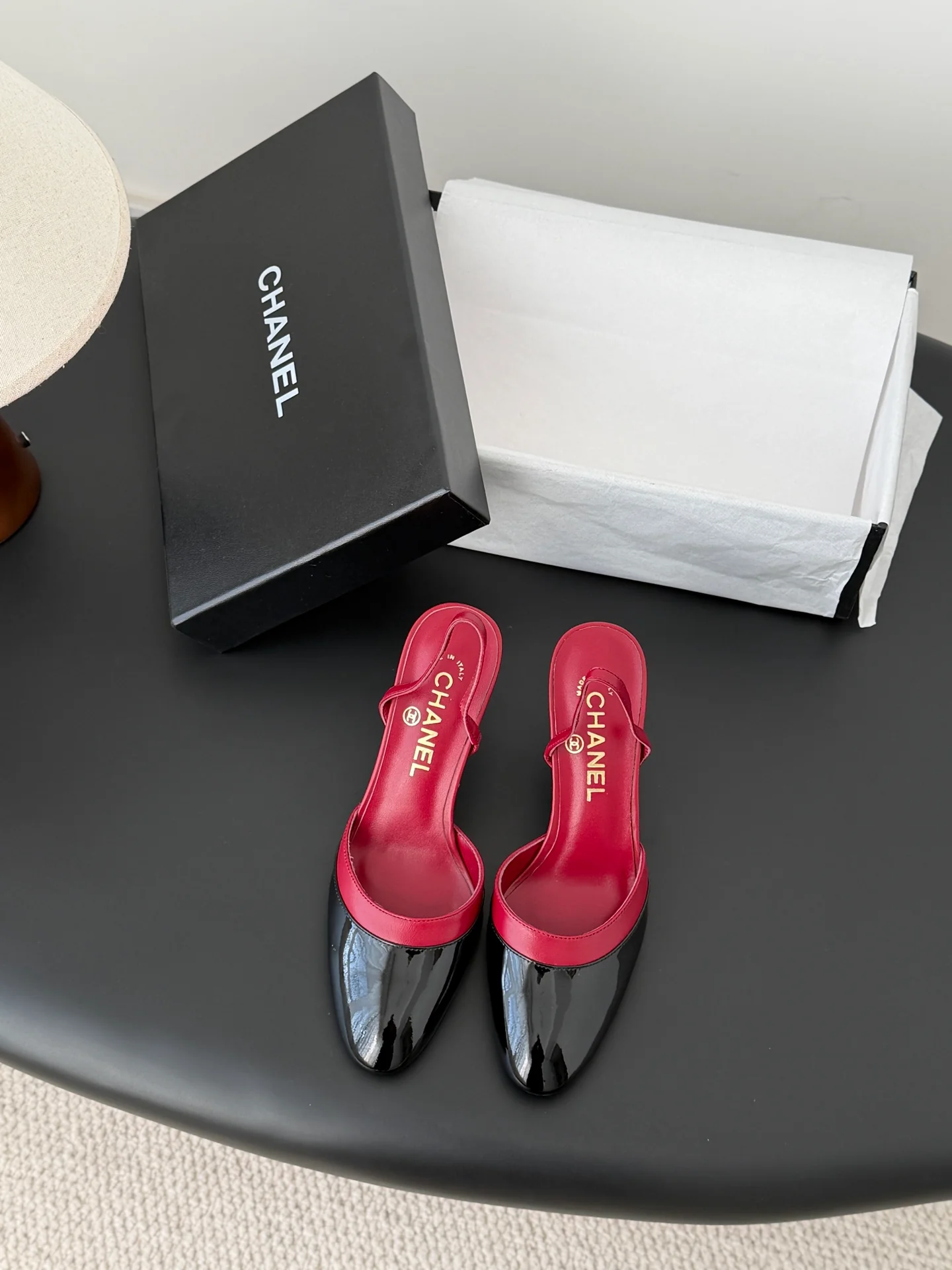 Chan 26ss mary jane slingback heel