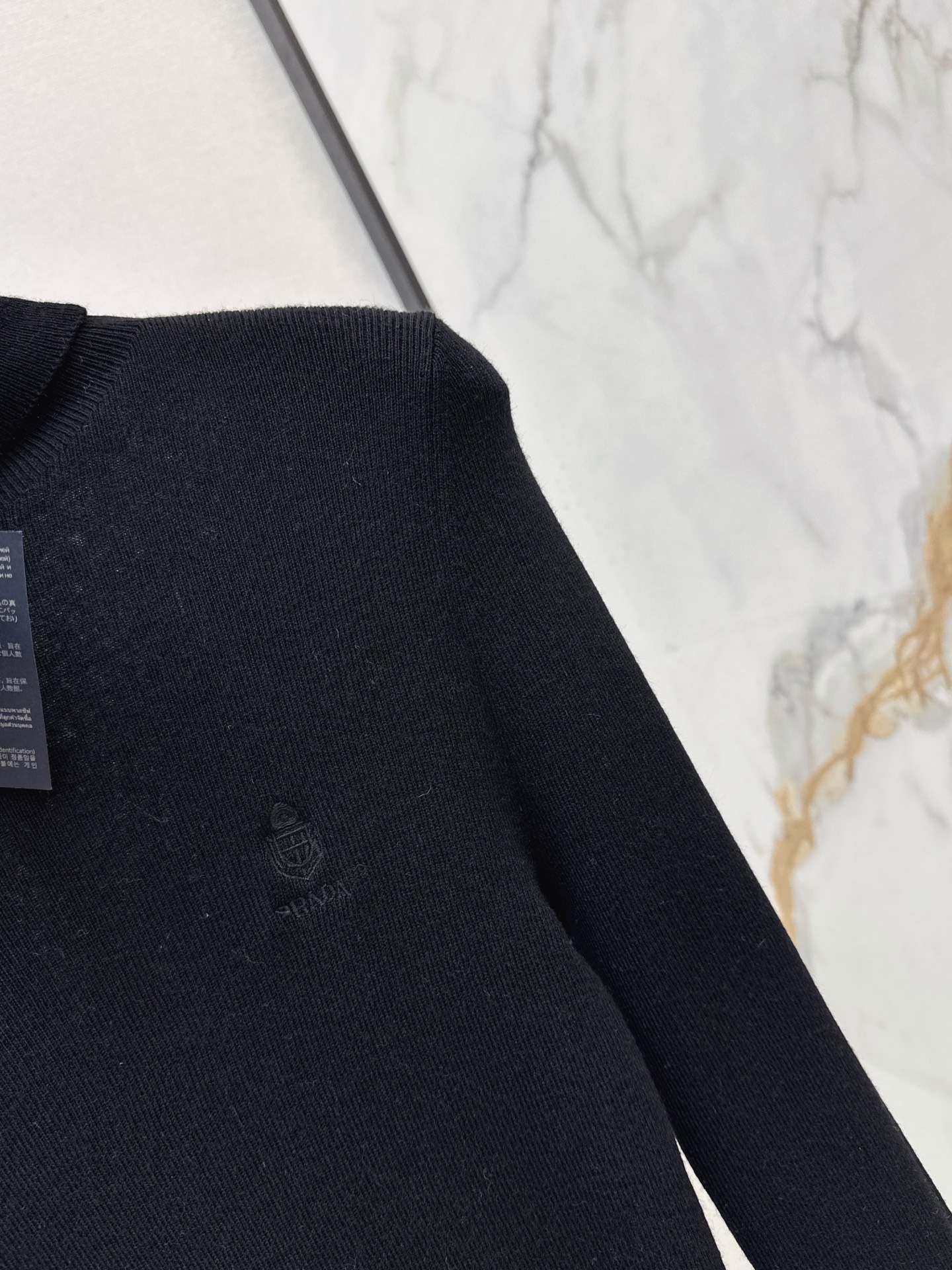 Pra 26fw knit high neck basic tee