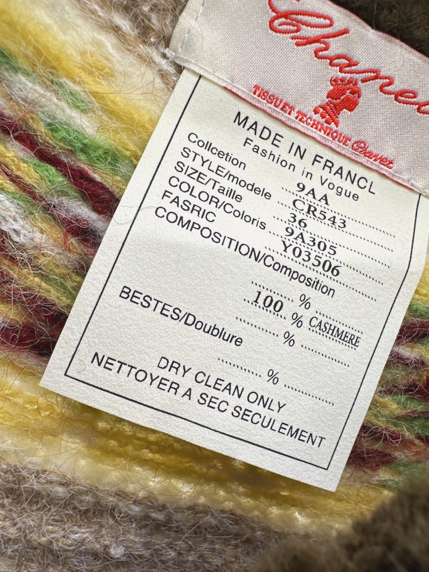 Chan 26fw jacquard sweater