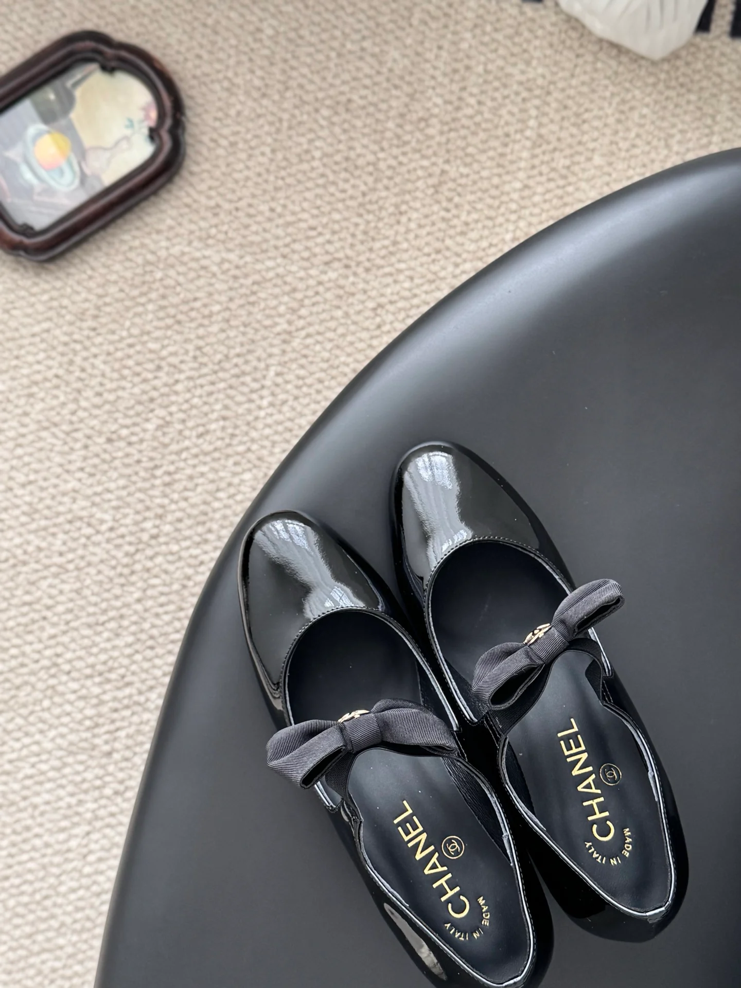 Chan 26ss chunky heel mary jane shoes