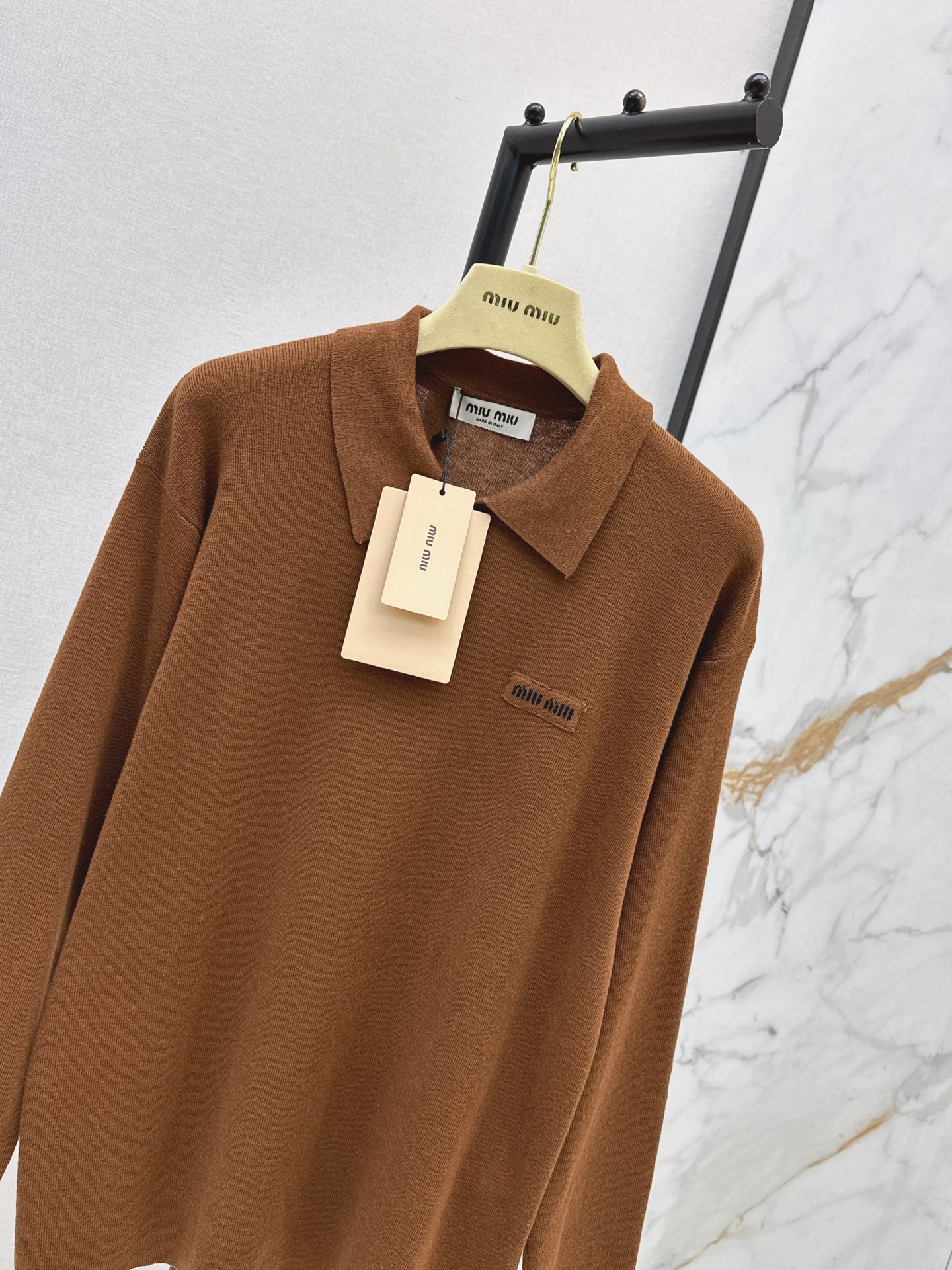 Miu 26fw polo knitwear