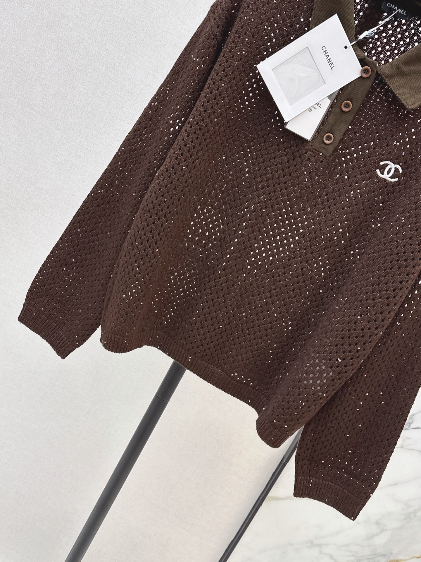 Chan 26fw hollow knit sweater