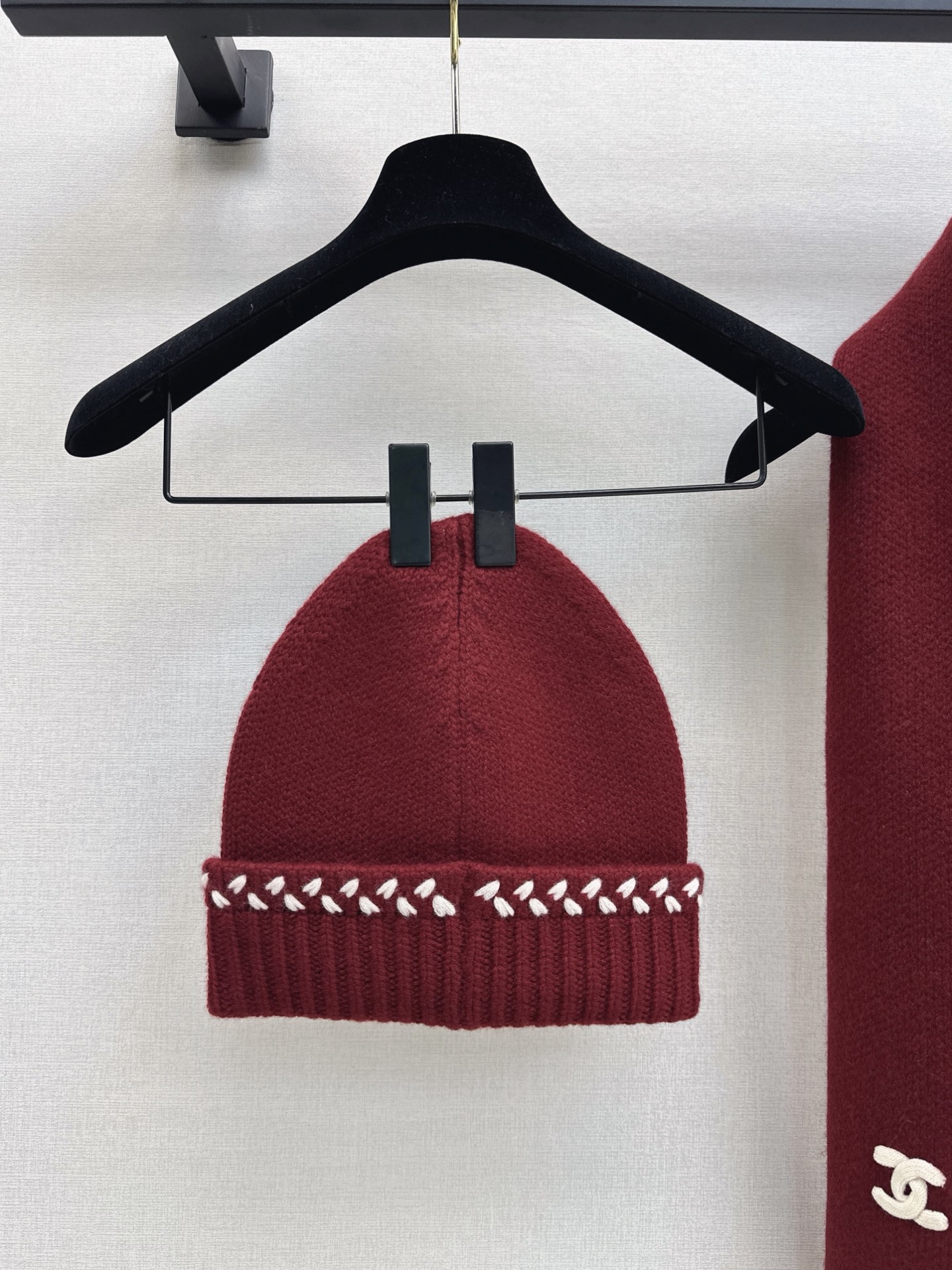 Chan 26fw knit beanie scarf sets