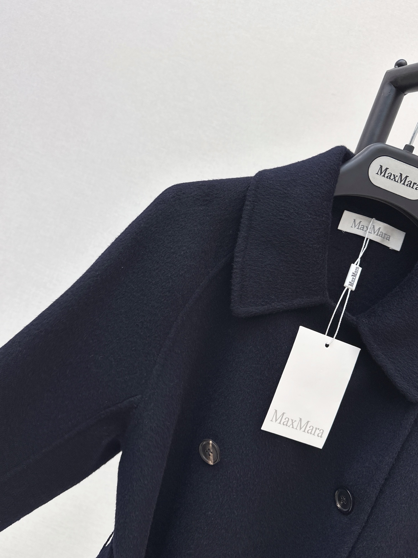 Max 26fw belted double button overcoats