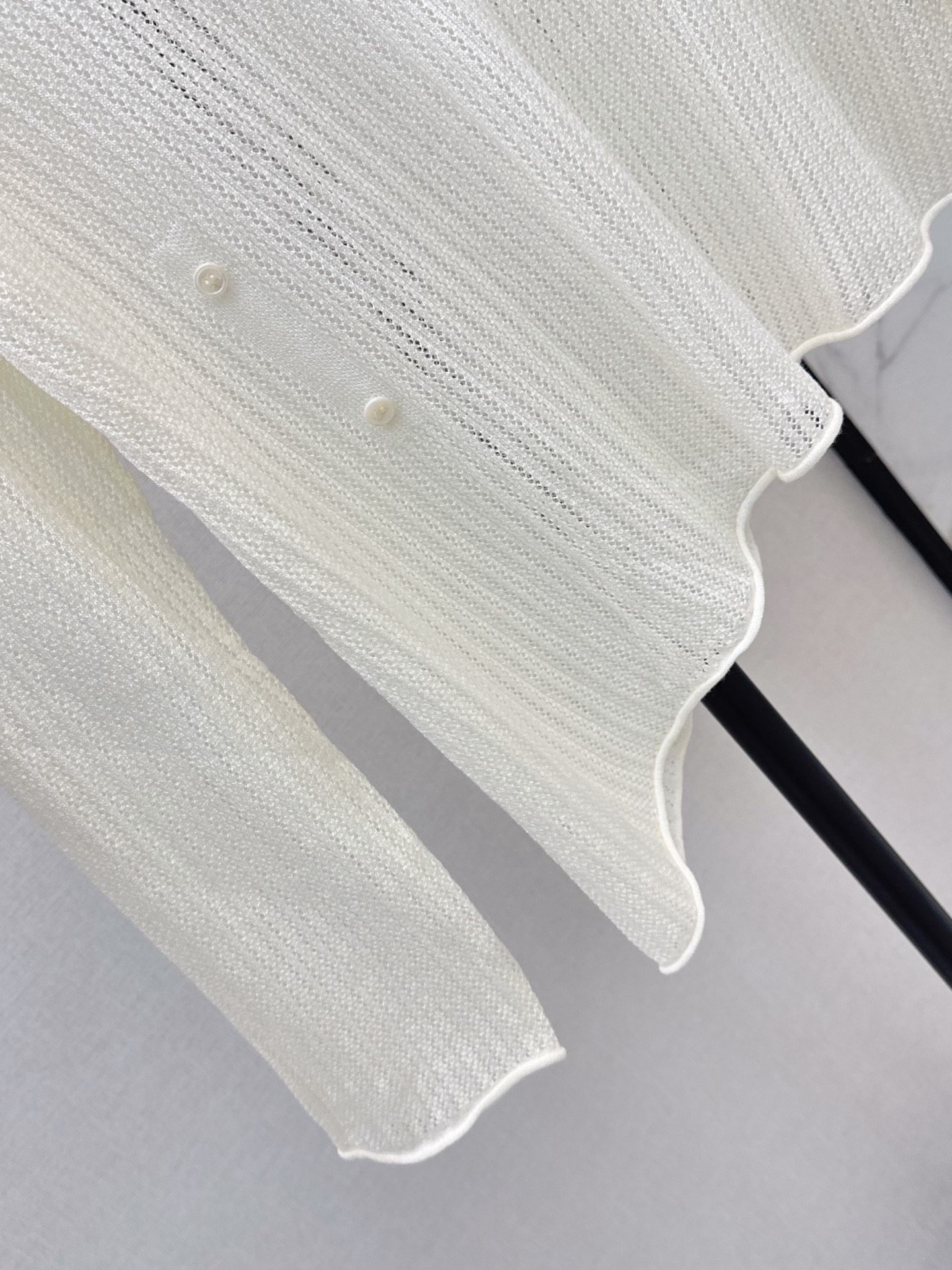 Loe 26fw embroidery hollow knitwear