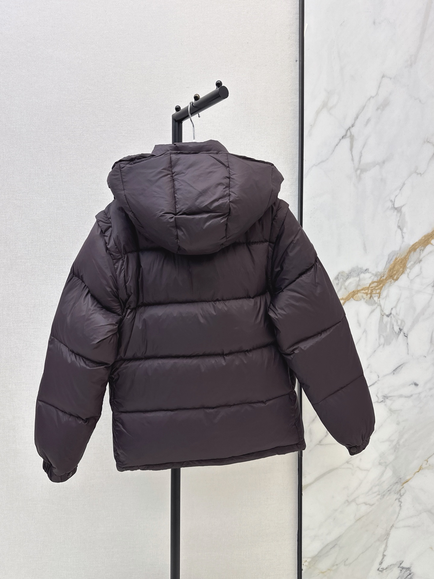 Monc 26fw detachable hooded down jacket